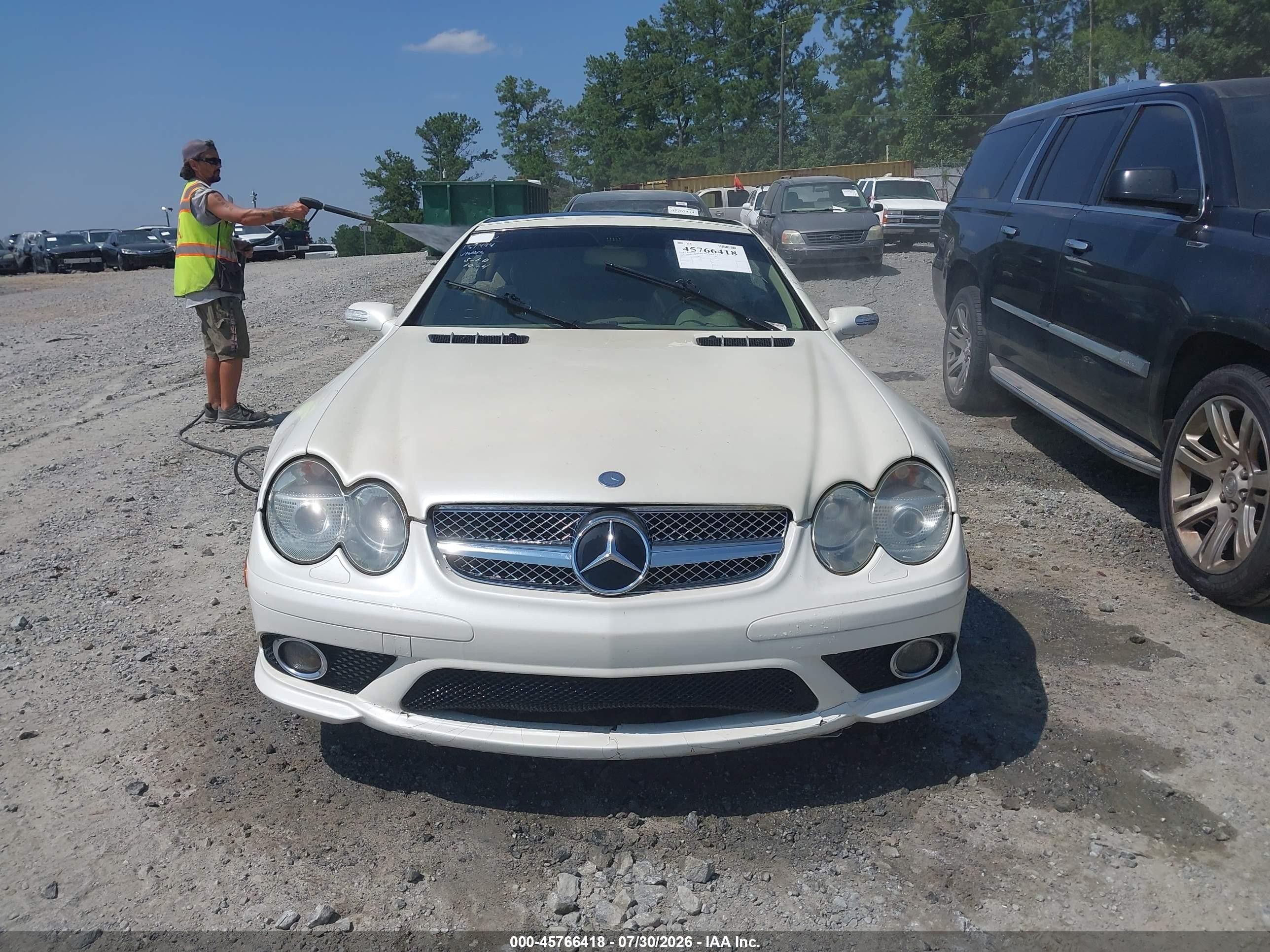 2008 Mercedes-benz Sl 550   Белый vin: WDBSK71F28F137494