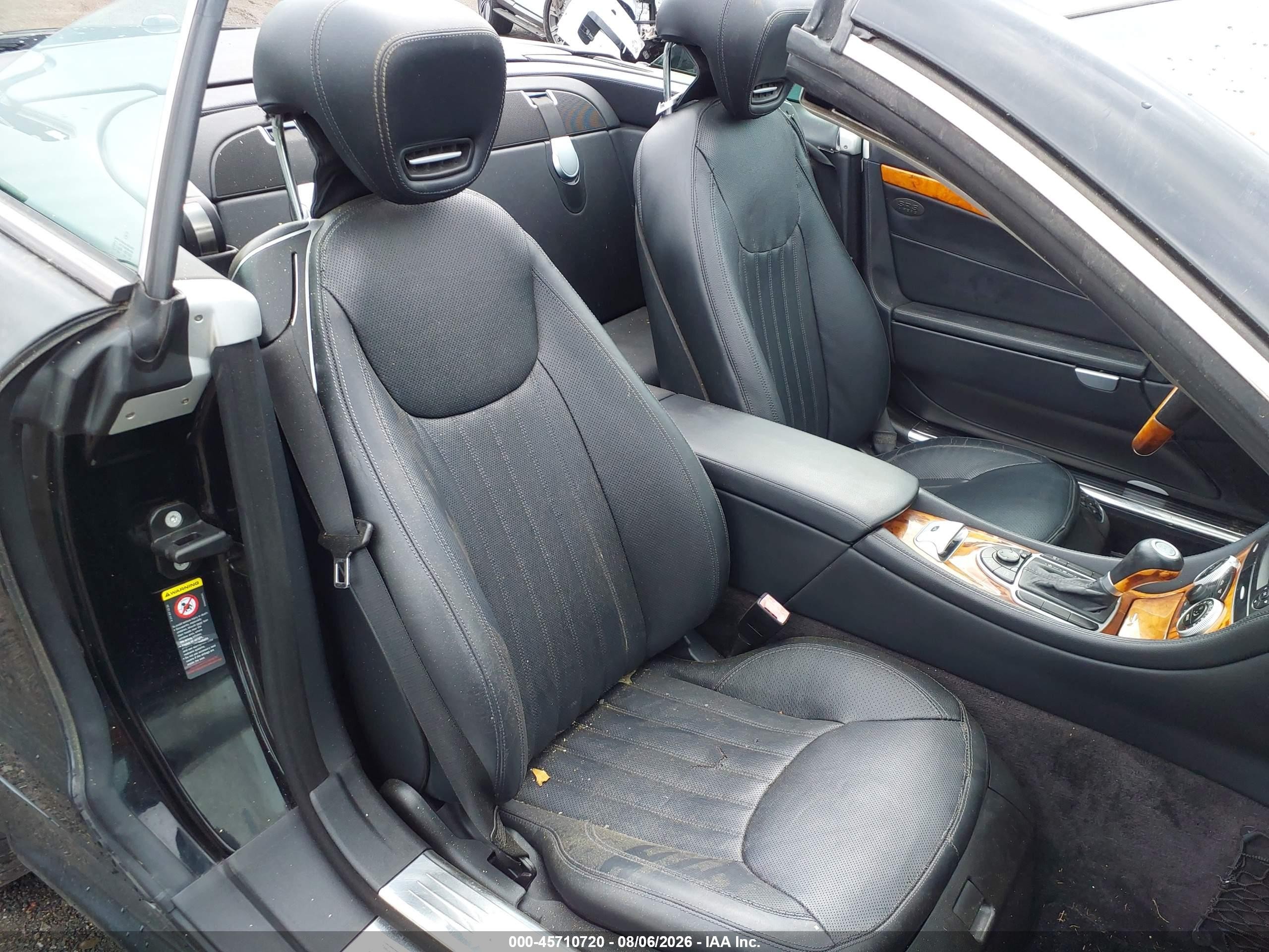 2009 Mercedes-benz Sl 550 Black vin: WDBSK71F29F144432