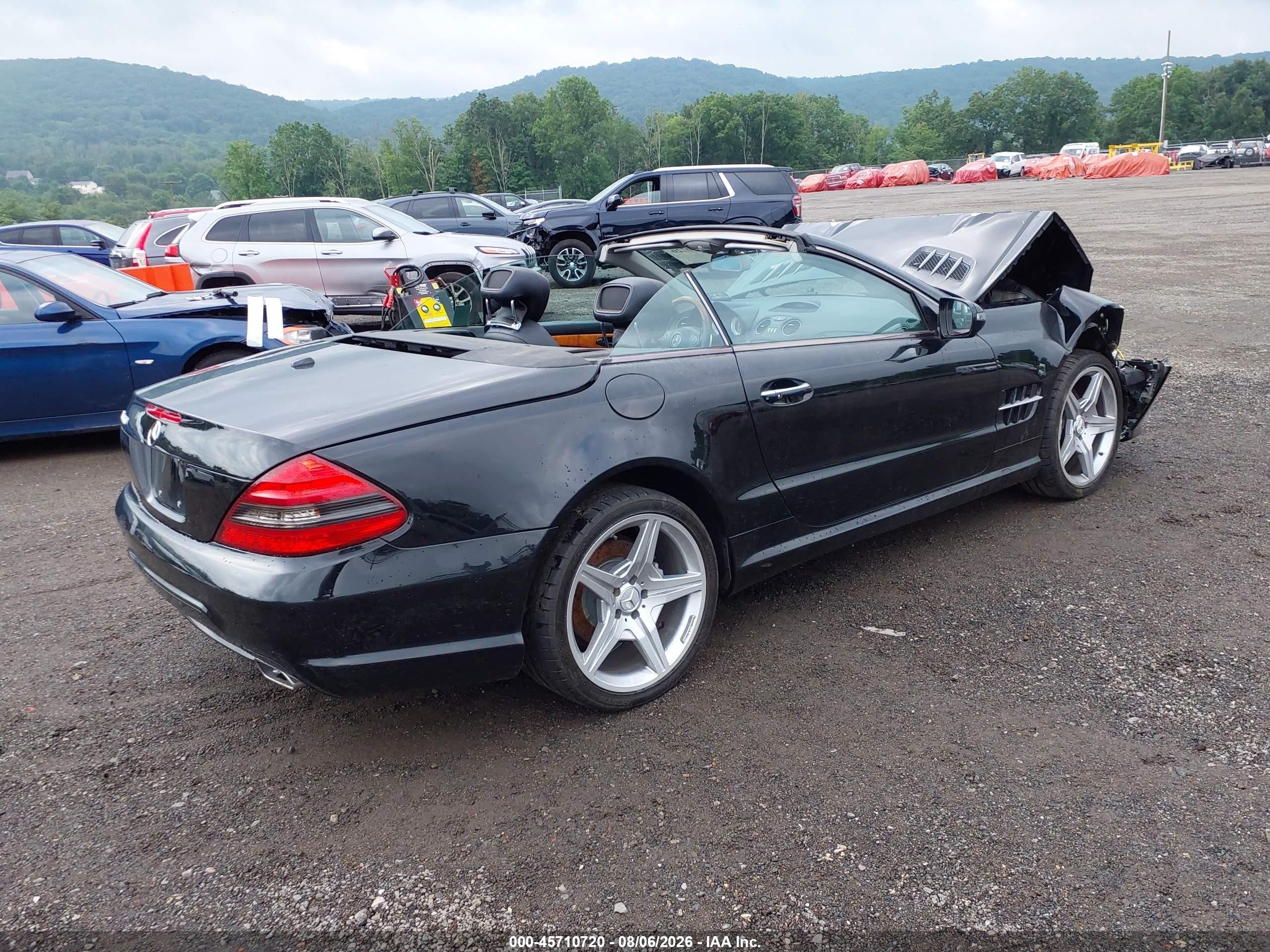 2009 Mercedes-benz Sl 550 Black vin: WDBSK71F29F144432