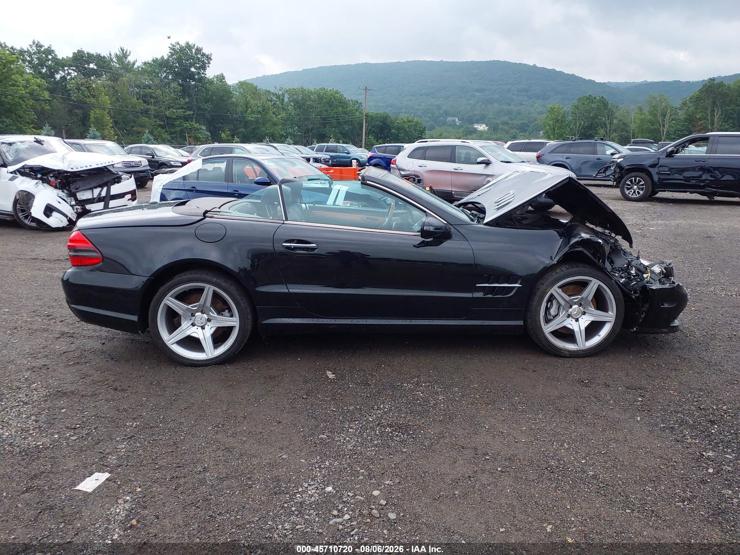 2009 Mercedes-benz Sl 550 Black vin: WDBSK71F29F144432