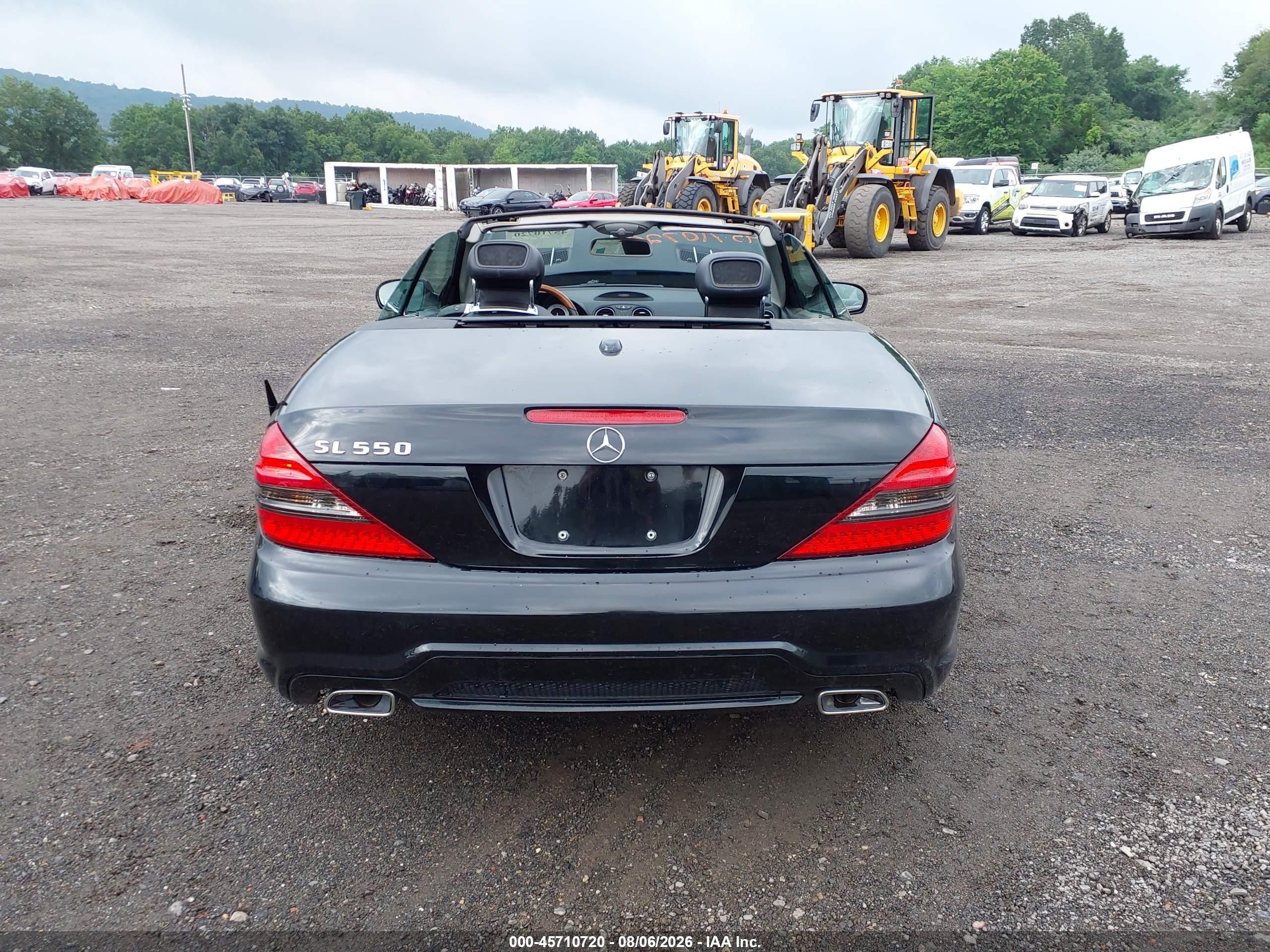 2009 Mercedes-benz Sl 550 Black vin: WDBSK71F29F144432