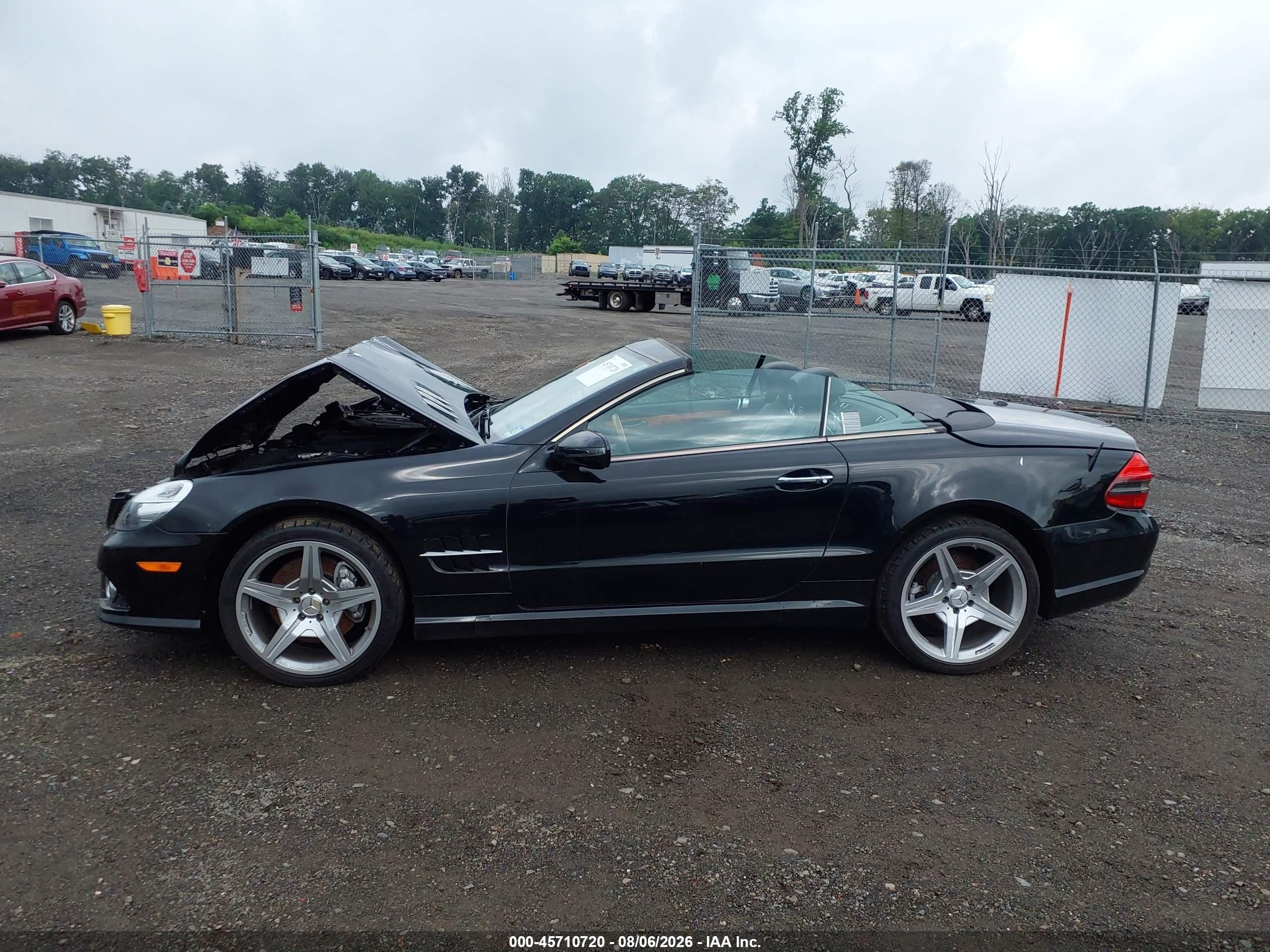 2009 Mercedes-benz Sl 550 Black vin: WDBSK71F29F144432
