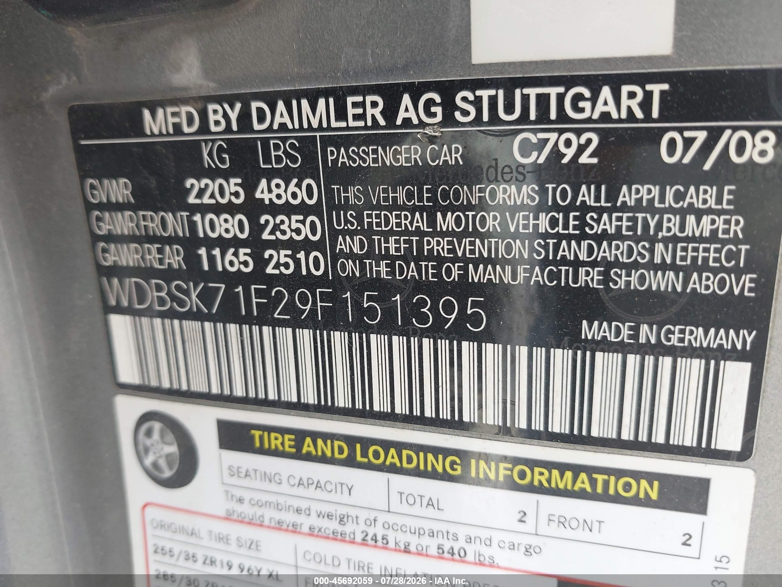 2009 Mercedes-benz Sl 550   Silver vin: WDBSK71F29F151395
