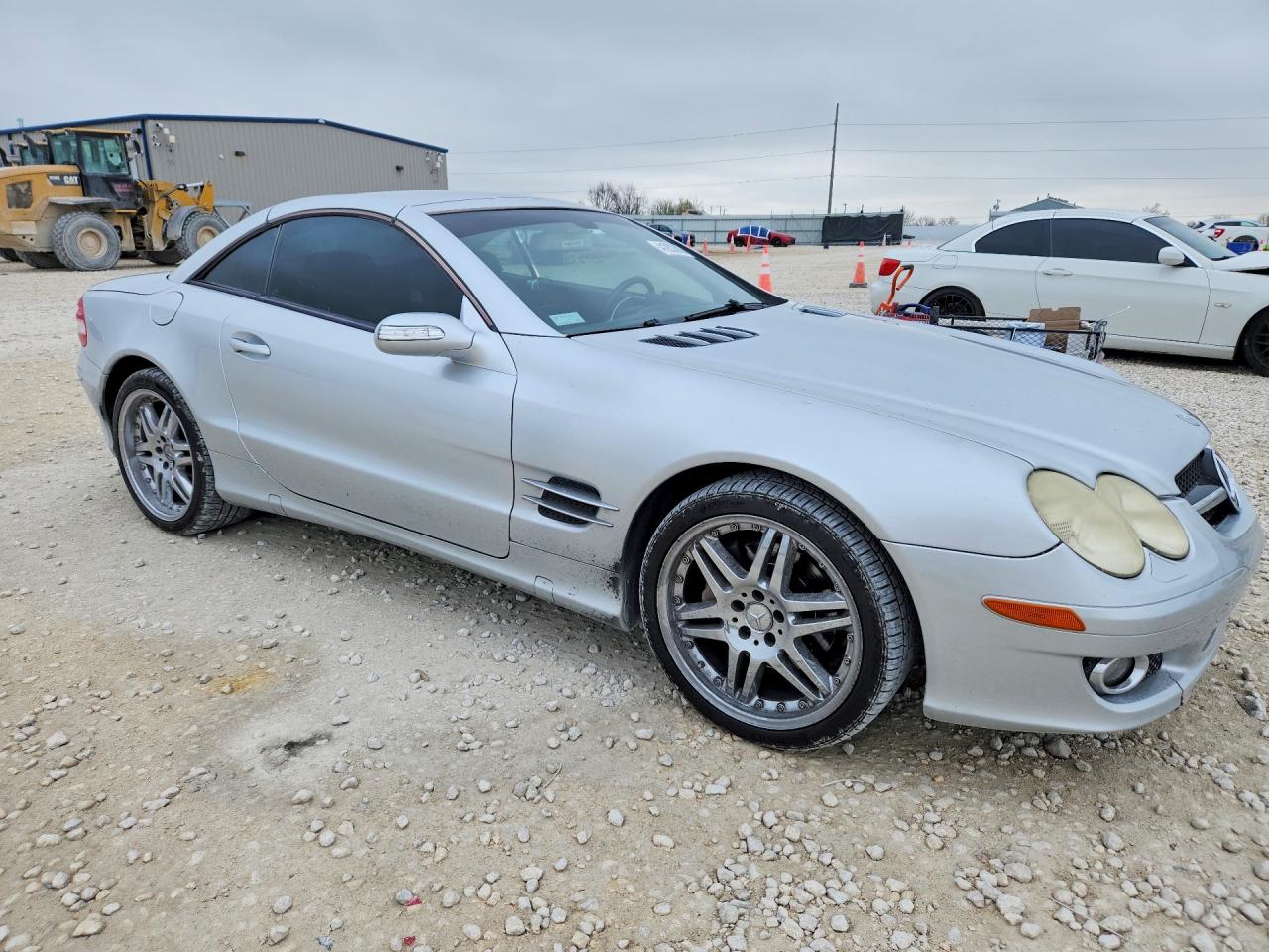 2007 Mercedes-benz Sl 550 Silver vin: WDBSK71F37F122453