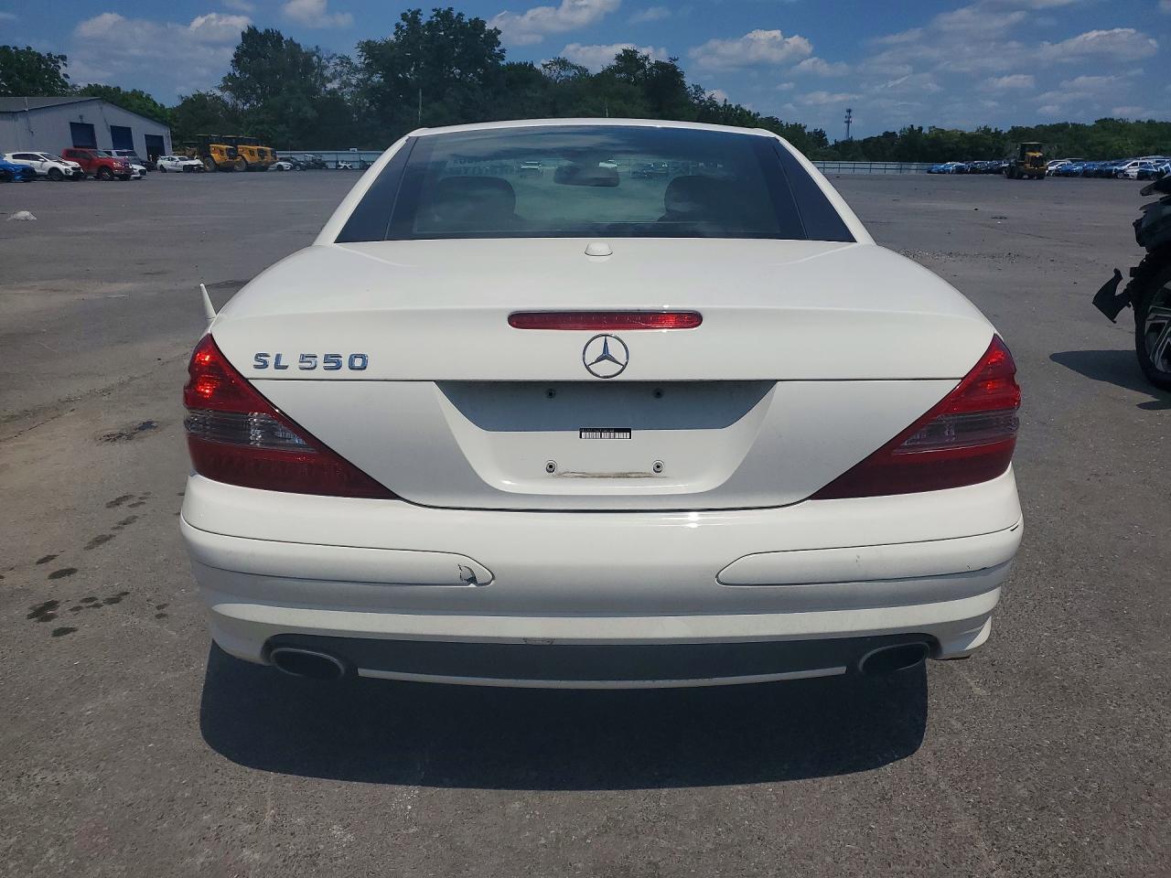 2007 Mercedes-benz Sl 550 White vin: WDBSK71F37F130133