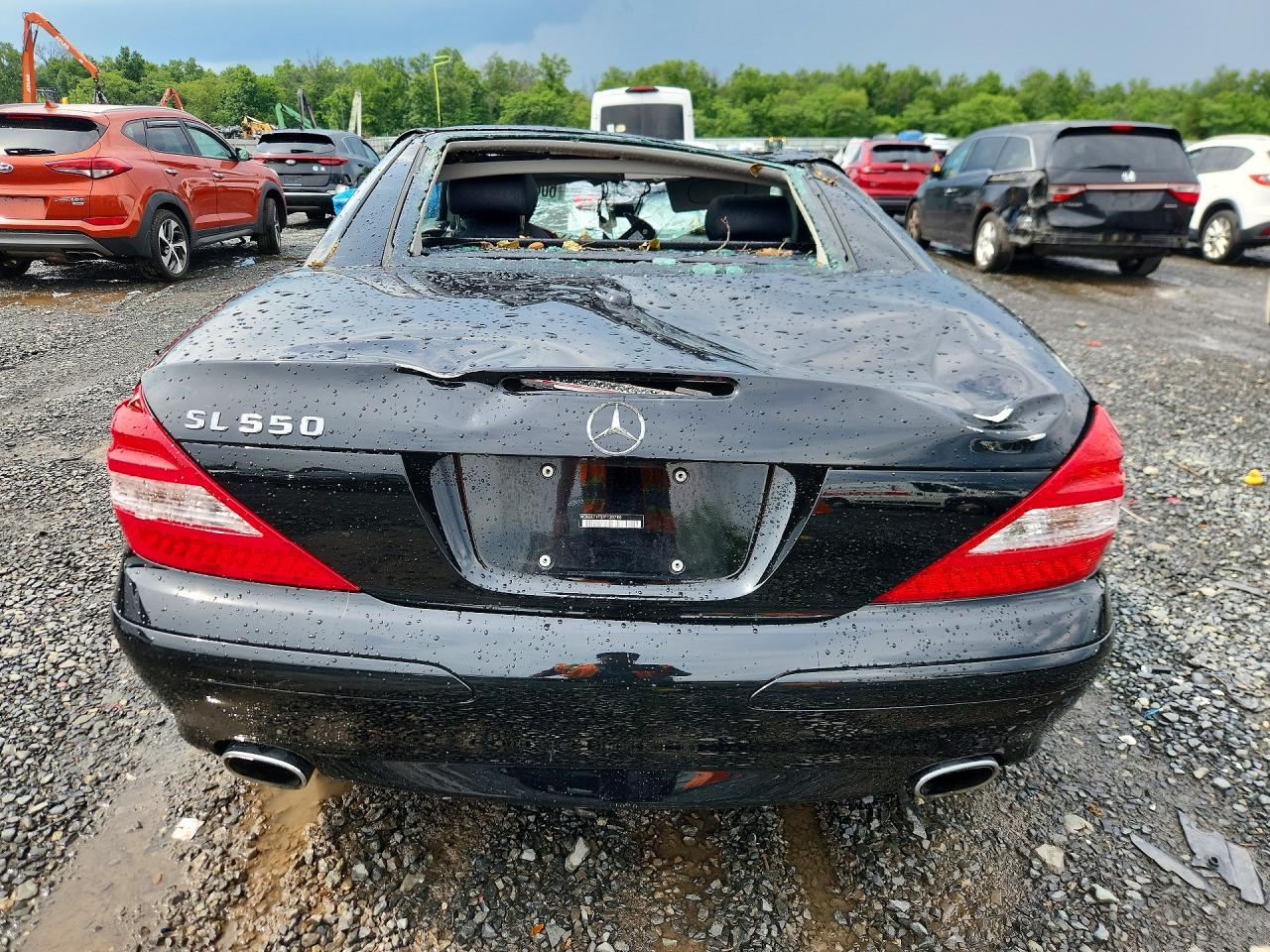 2007 Mercedes-benz Sl 550 Black vin: WDBSK71F37F130780