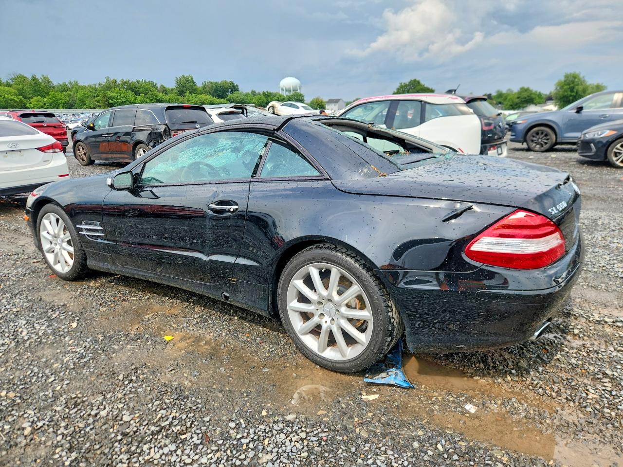 2007 Mercedes-benz Sl 550 Black vin: WDBSK71F37F130780