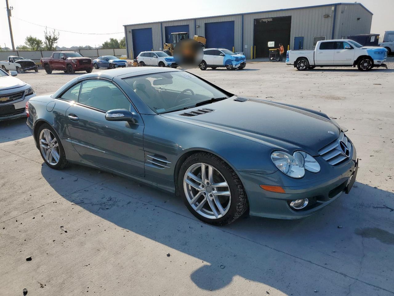 2007 Mercedes-benz Sl 550 Blue vin: WDBSK71F37F131119