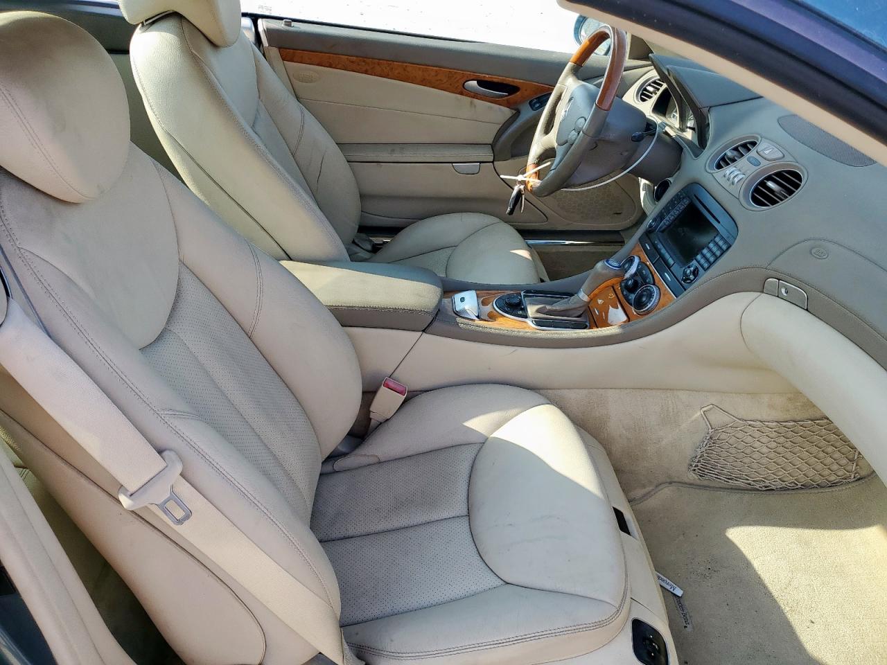 2007 Mercedes-benz Sl 550 Blue vin: WDBSK71F37F131119
