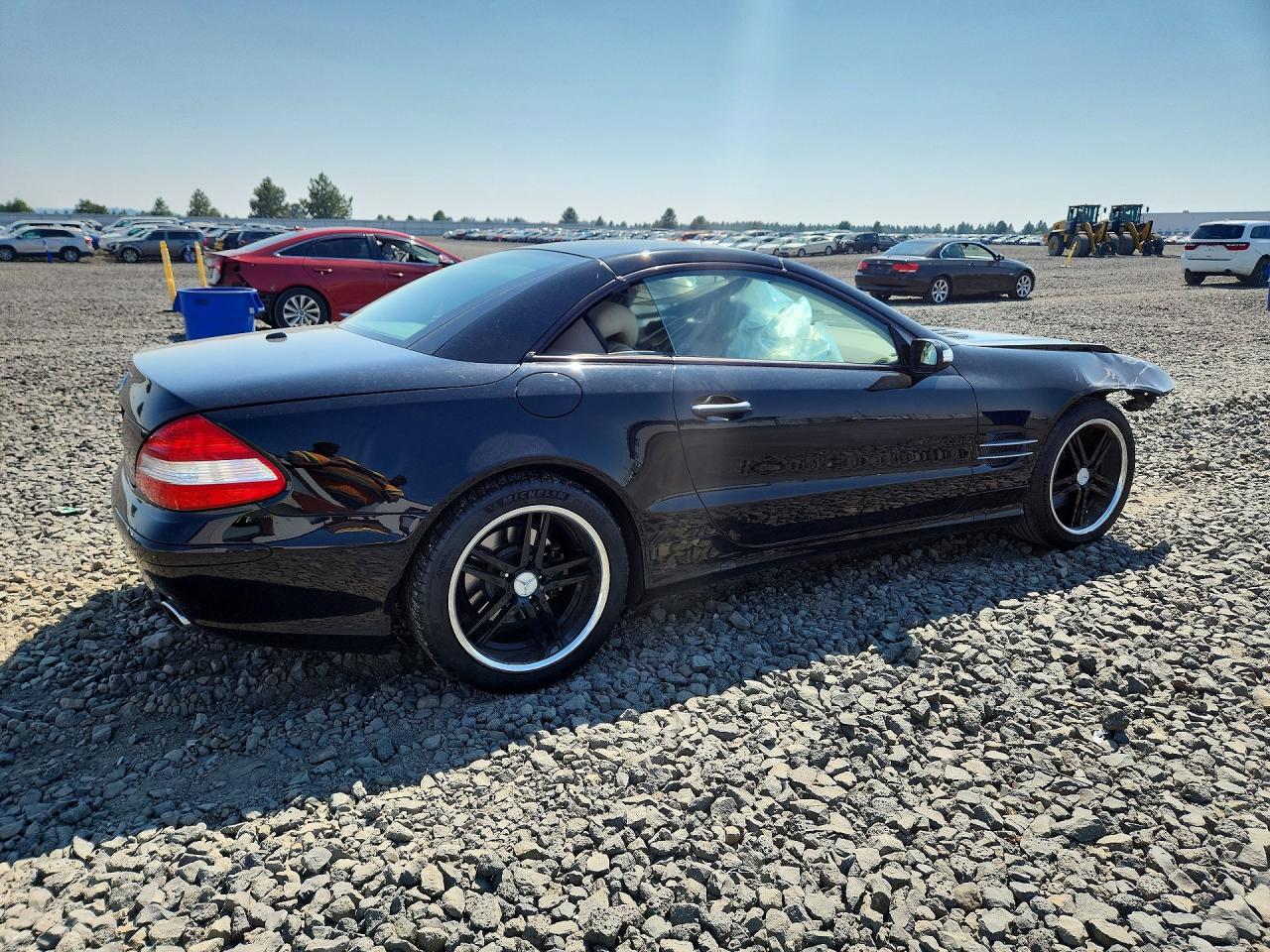 2007 Mercedes-benz Sl 550 Black vin: WDBSK71F37F131864