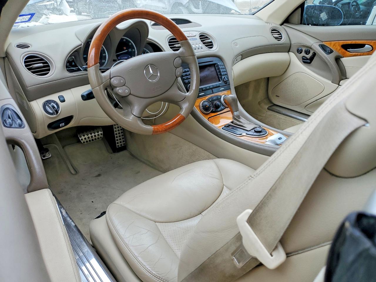 2007 Mercedes-benz Sl 550 Blue vin: WDBSK71F37F132741