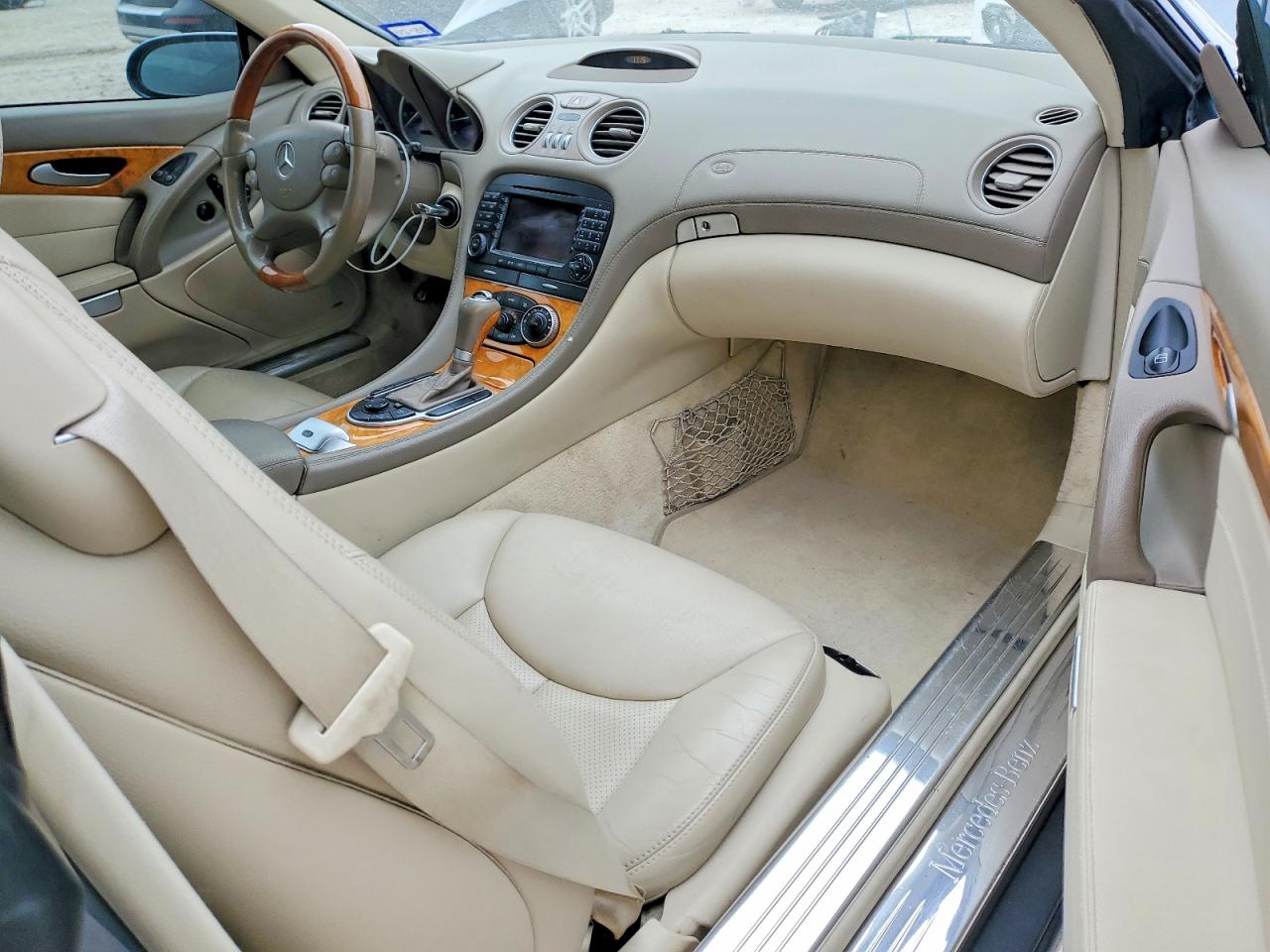 2007 Mercedes-benz Sl 550 Blue vin: WDBSK71F37F132741