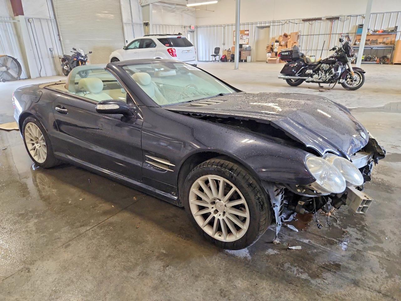 2008 Mercedes-benz Sl 550 Blue vin: WDBSK71F38F141599