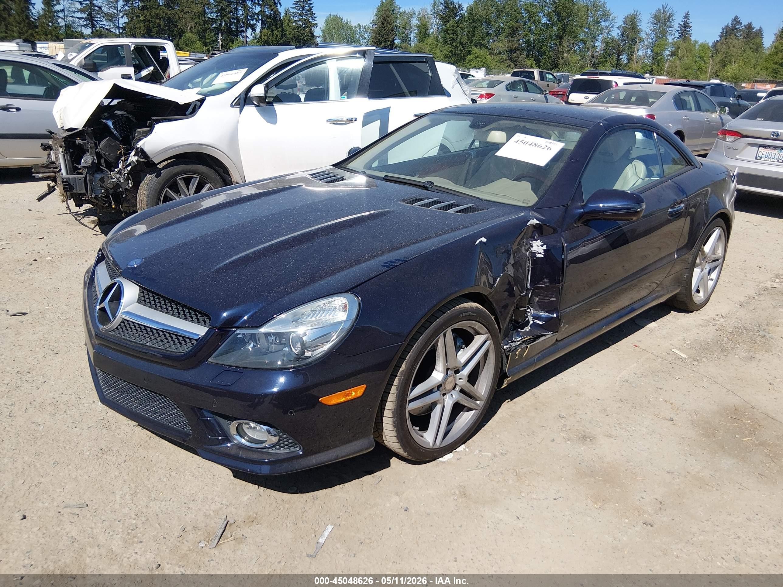 2009 Mercedes-benz Sl 550   Синий vin: WDBSK71F39F156881