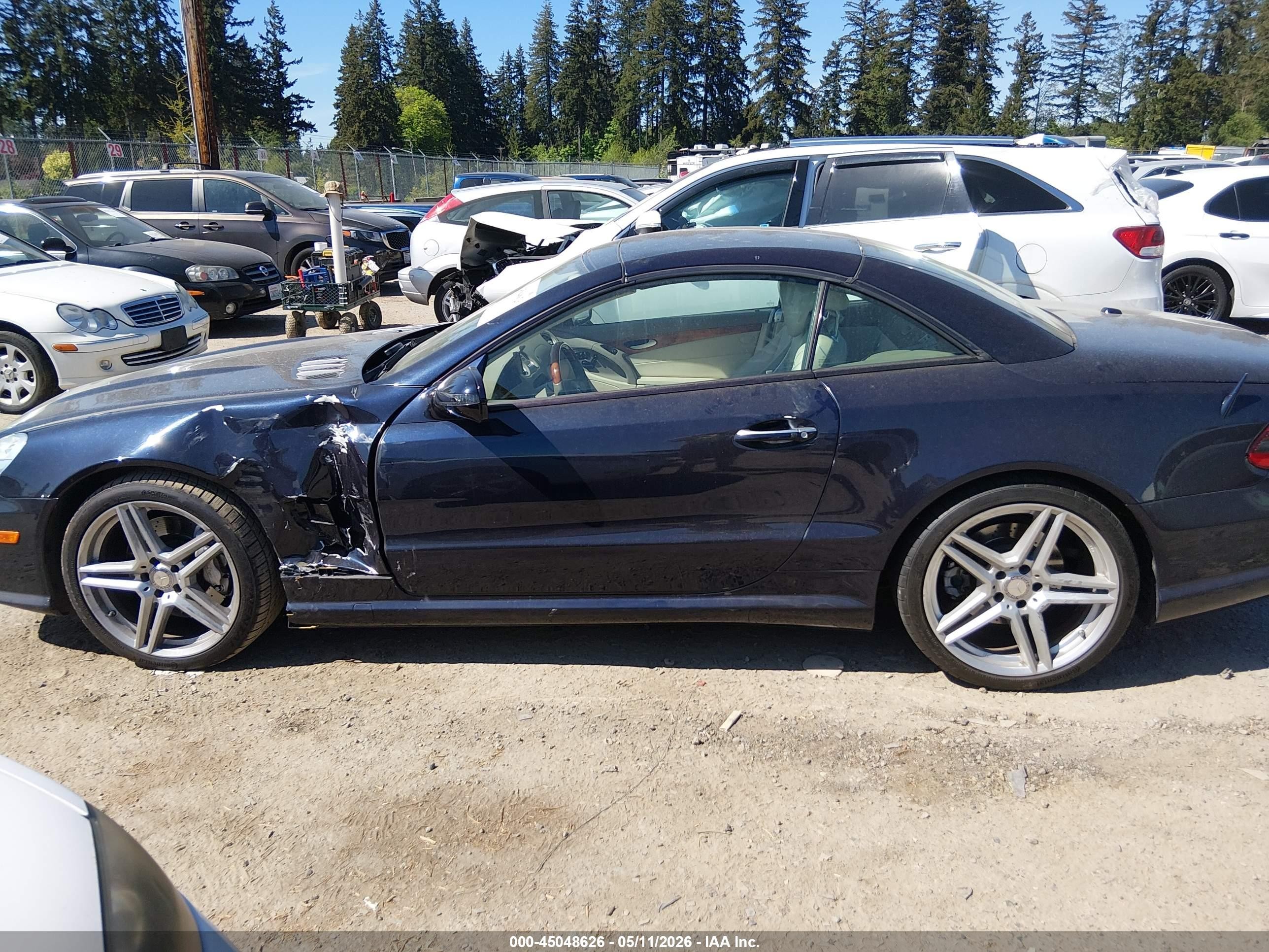 2009 Mercedes-benz Sl 550   Синий vin: WDBSK71F39F156881