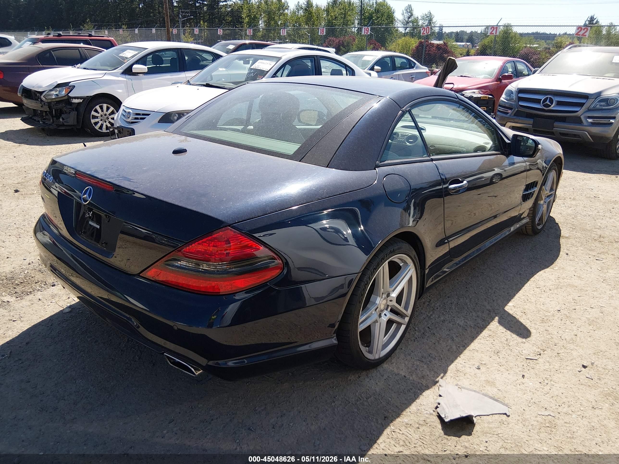 2009 Mercedes-benz Sl 550   Синий vin: WDBSK71F39F156881