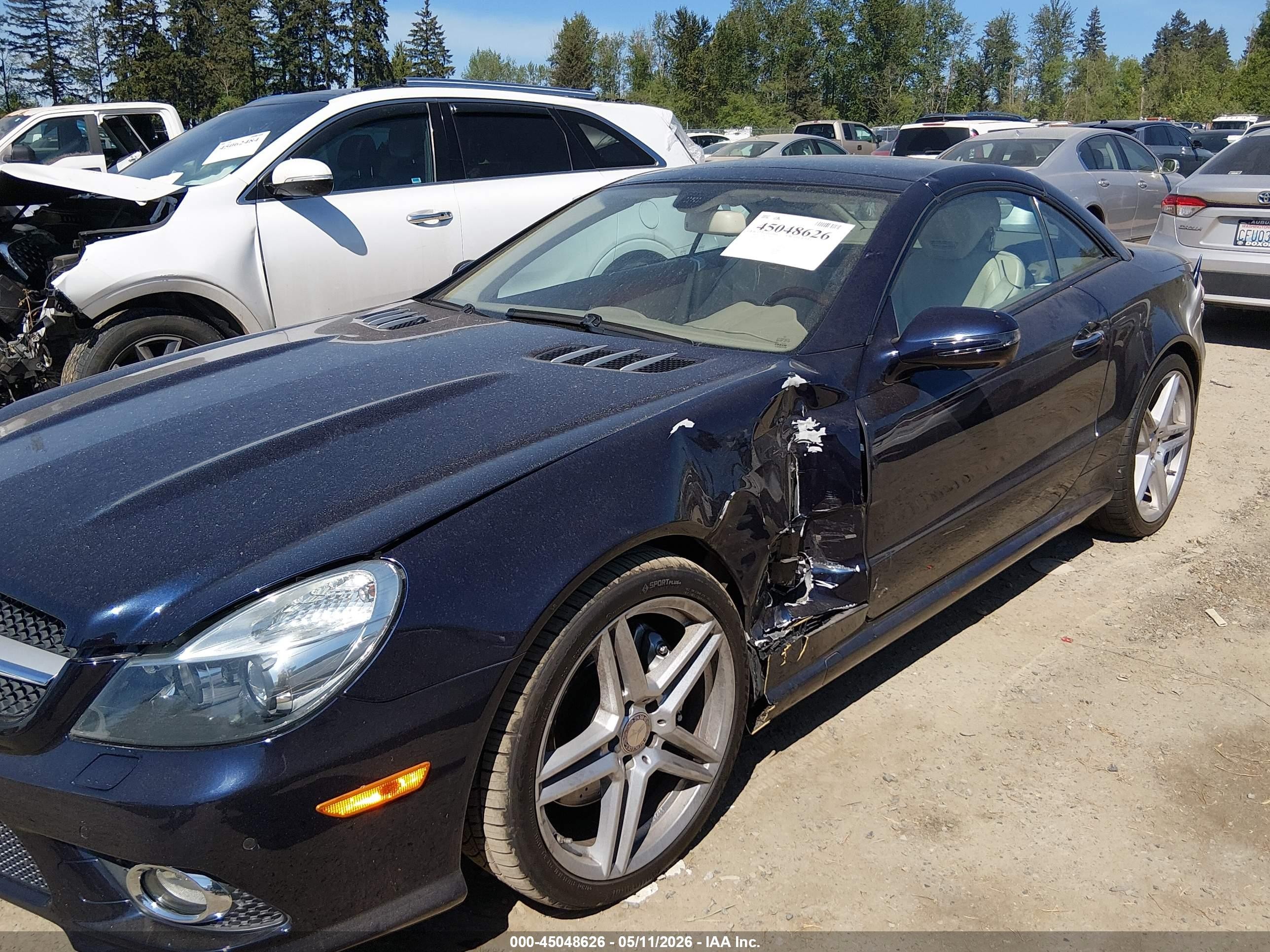 2009 Mercedes-benz Sl 550   Синий vin: WDBSK71F39F156881