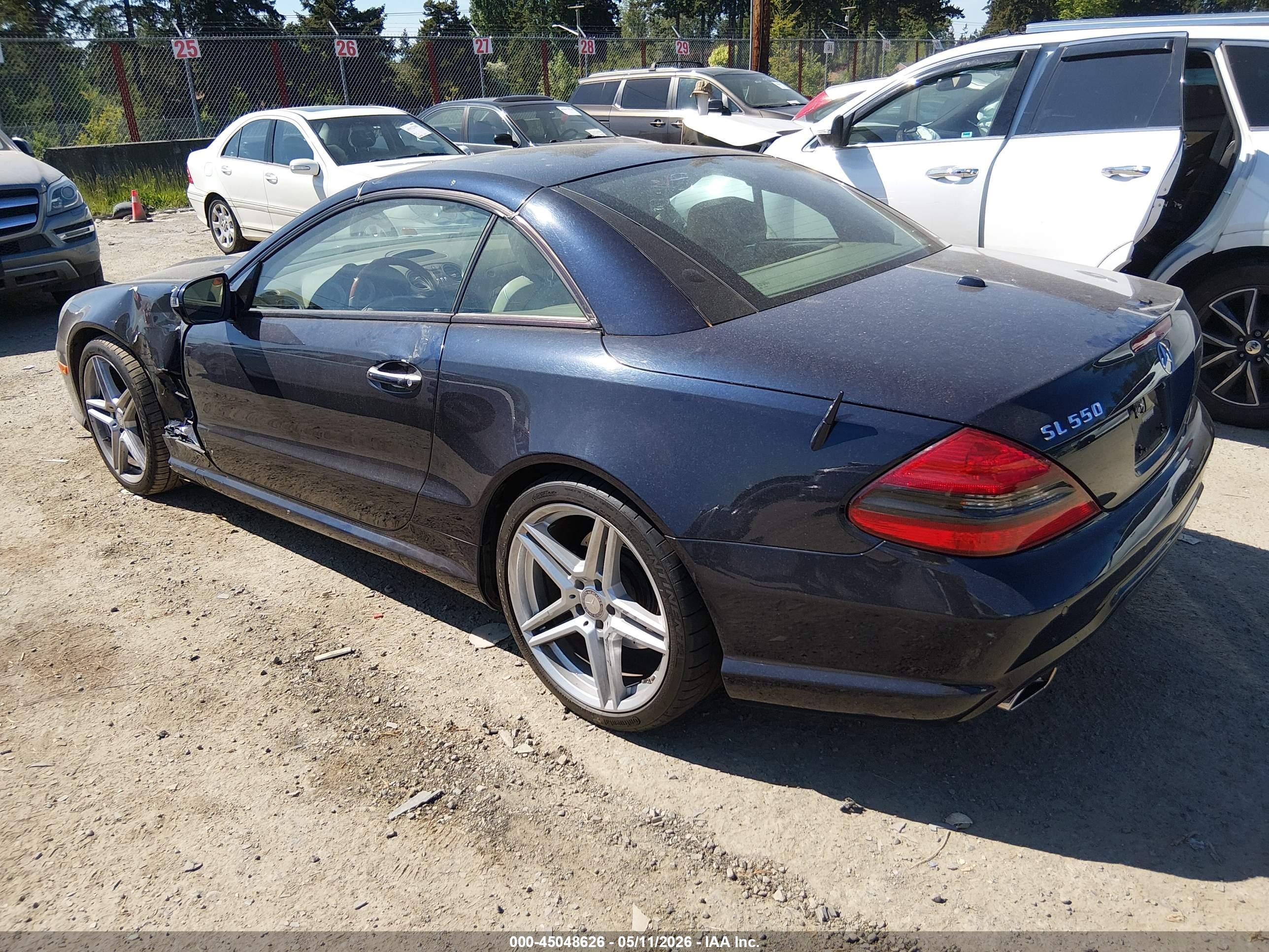 2009 Mercedes-benz Sl 550   Синий vin: WDBSK71F39F156881