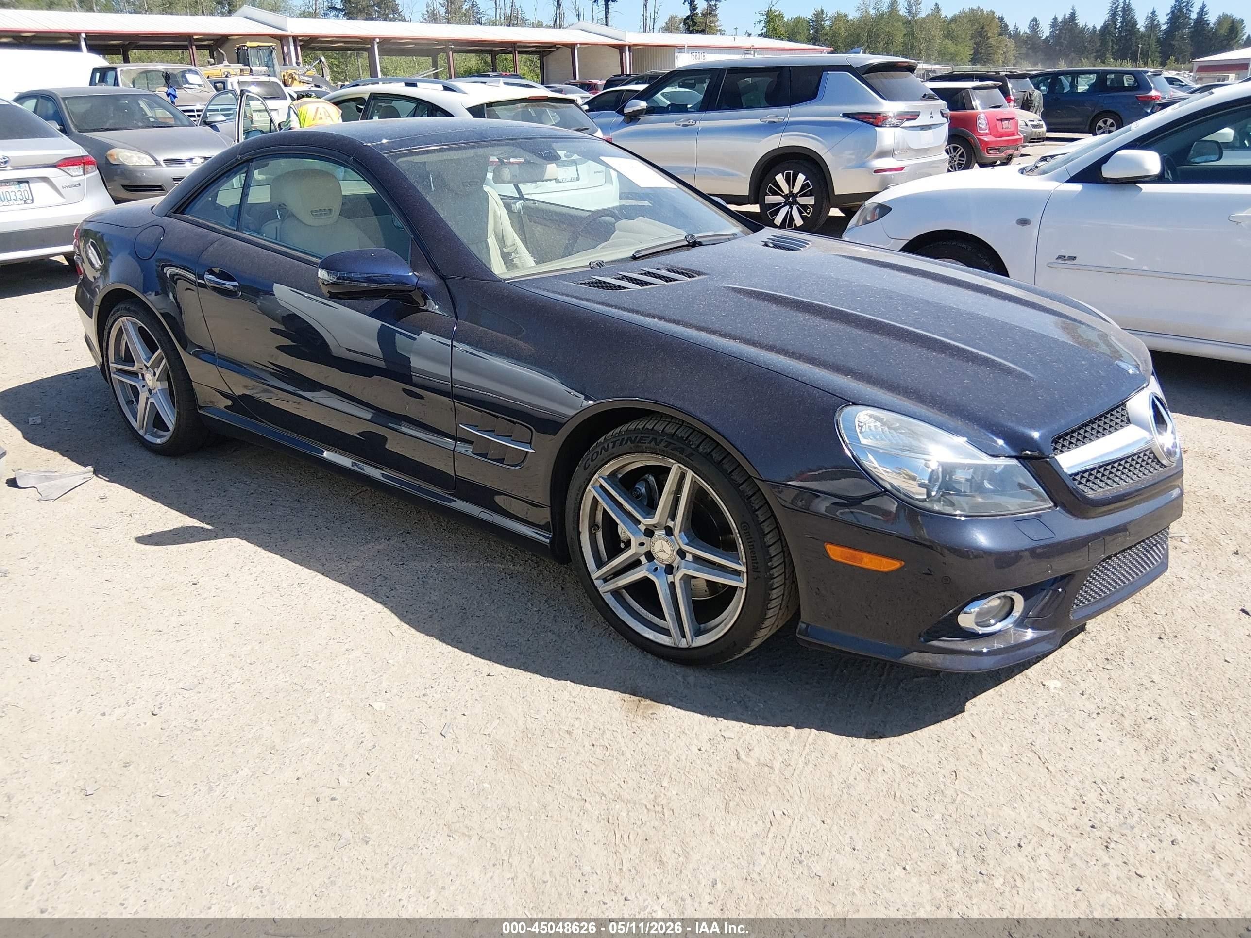 2009 Mercedes-benz Sl 550   Синий vin: WDBSK71F39F156881