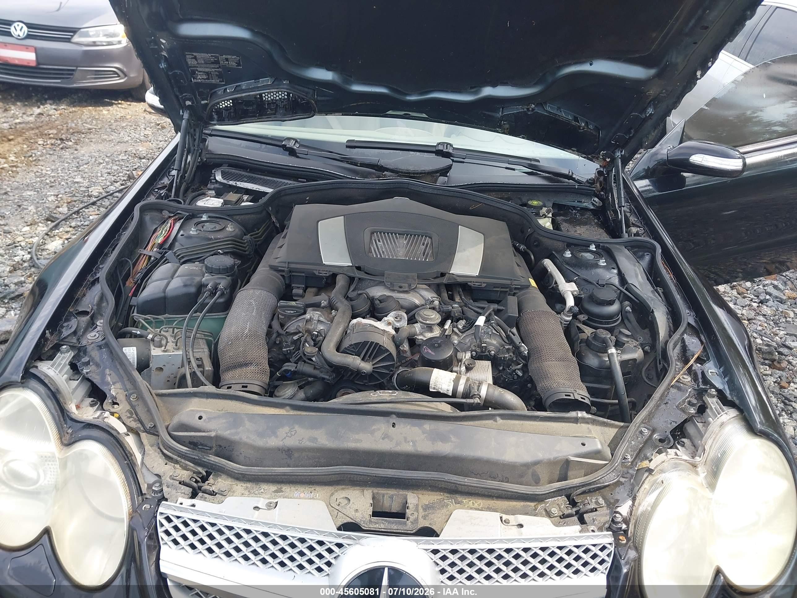 2007 Mercedes-benz Sl 550   Black vin: WDBSK71F47F119447