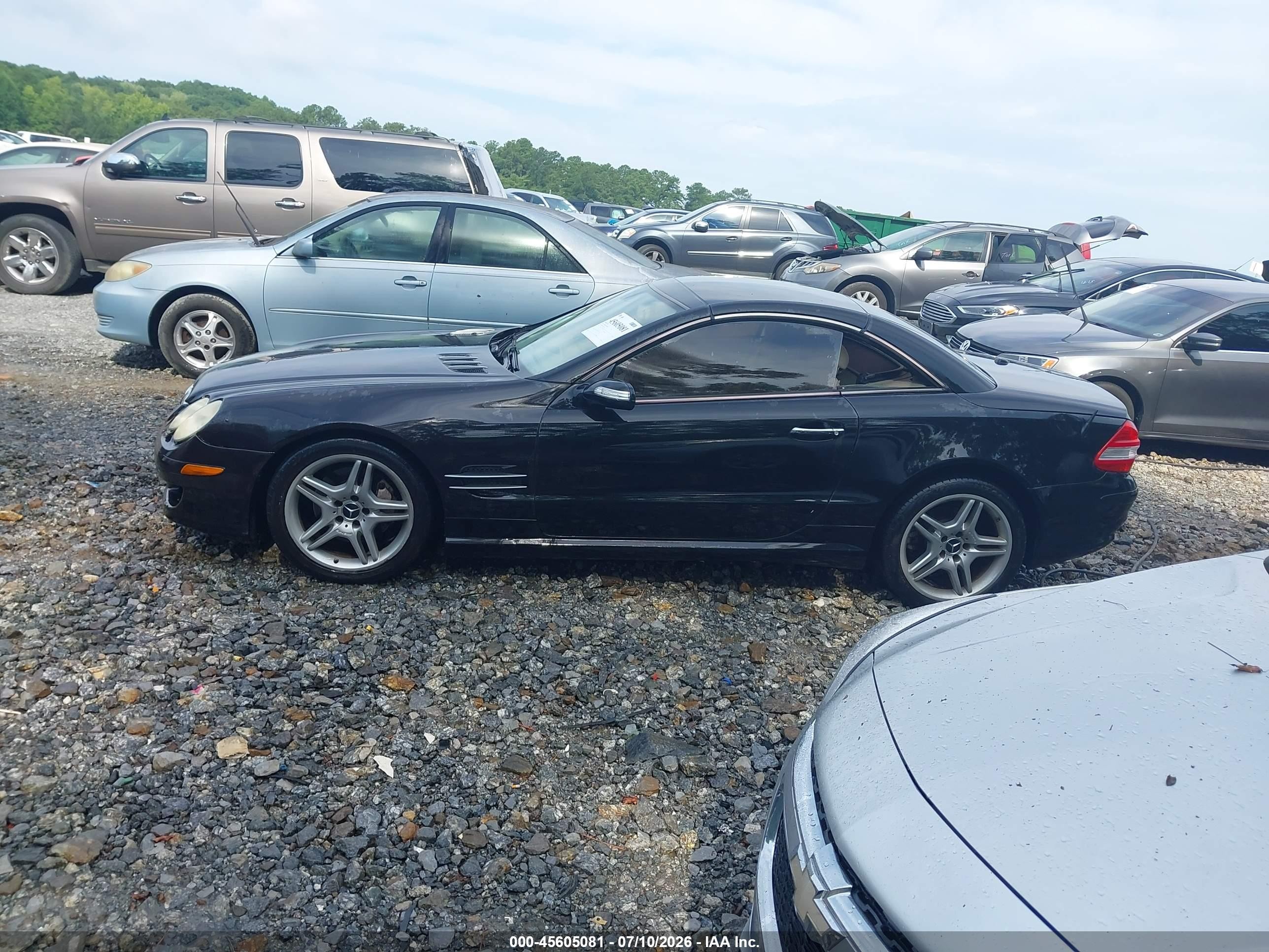 2007 Mercedes-benz Sl 550   Black vin: WDBSK71F47F119447