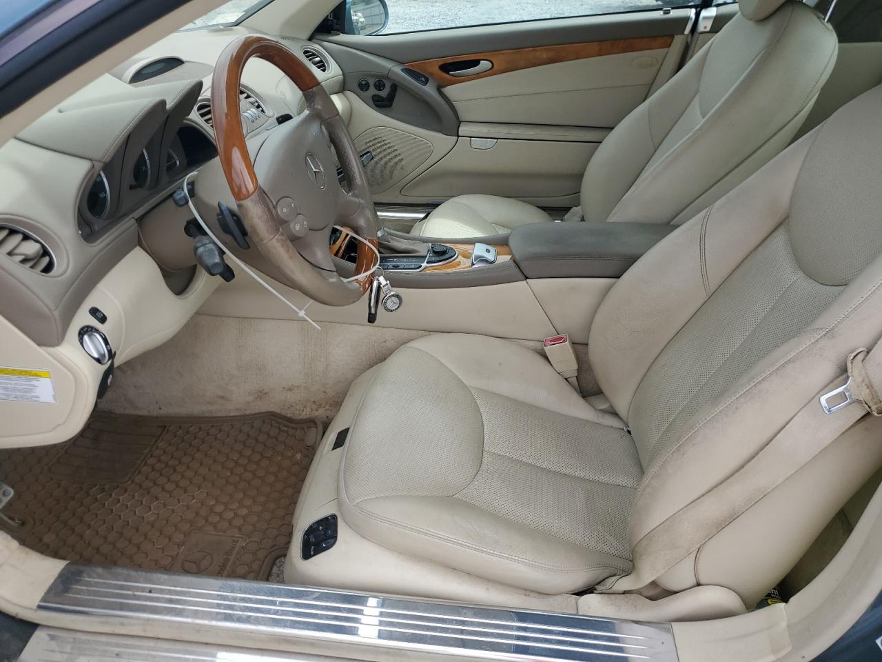 2007 Mercedes-benz Sl 550 Blue vin: WDBSK71F47F121005