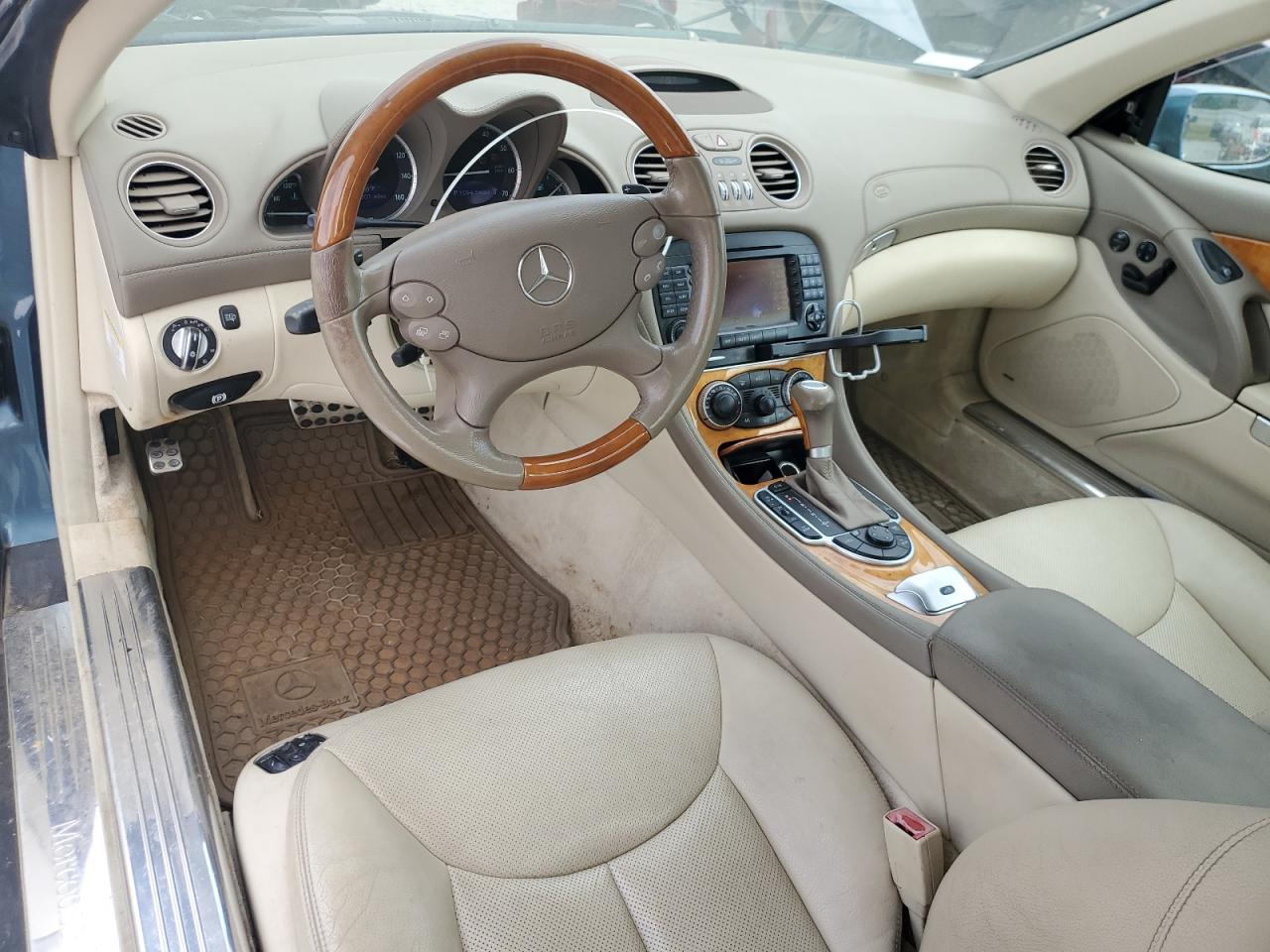 2007 Mercedes-benz Sl 550 Blue vin: WDBSK71F47F121005