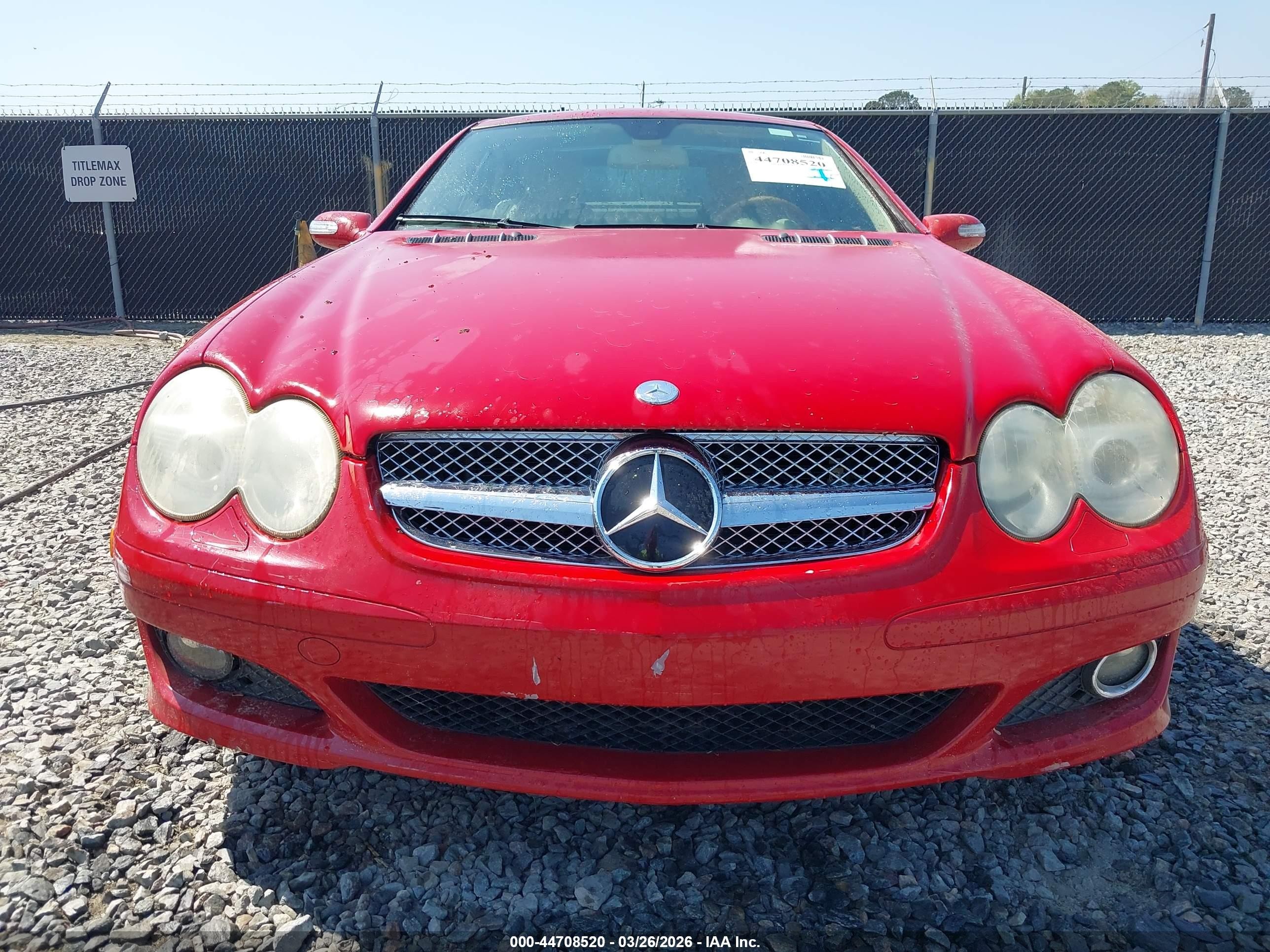 2007 Mercedes-benz Sl 550   Красный vin: WDBSK71F47F124390