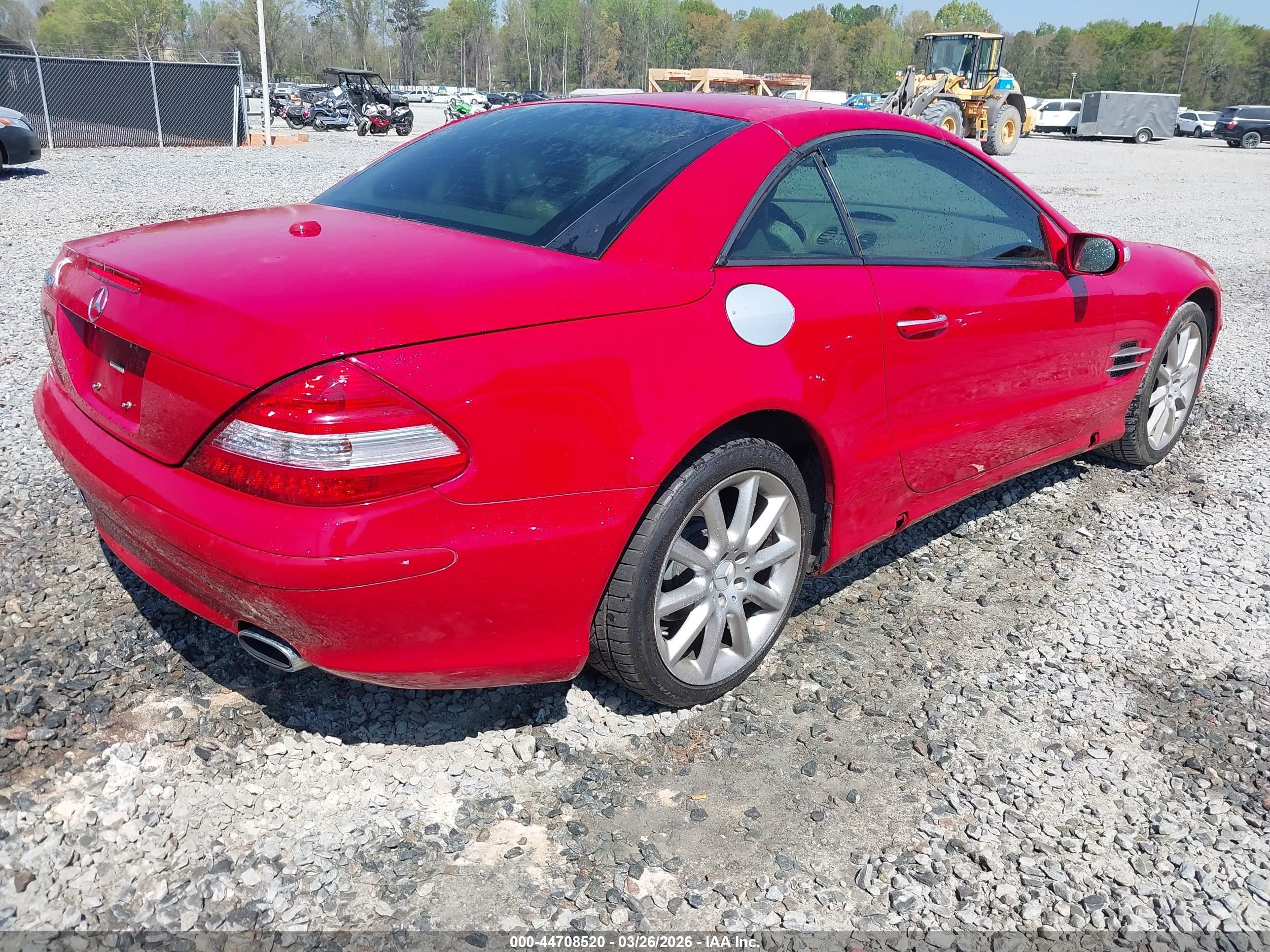 2007 Mercedes-benz Sl 550   Красный vin: WDBSK71F47F124390