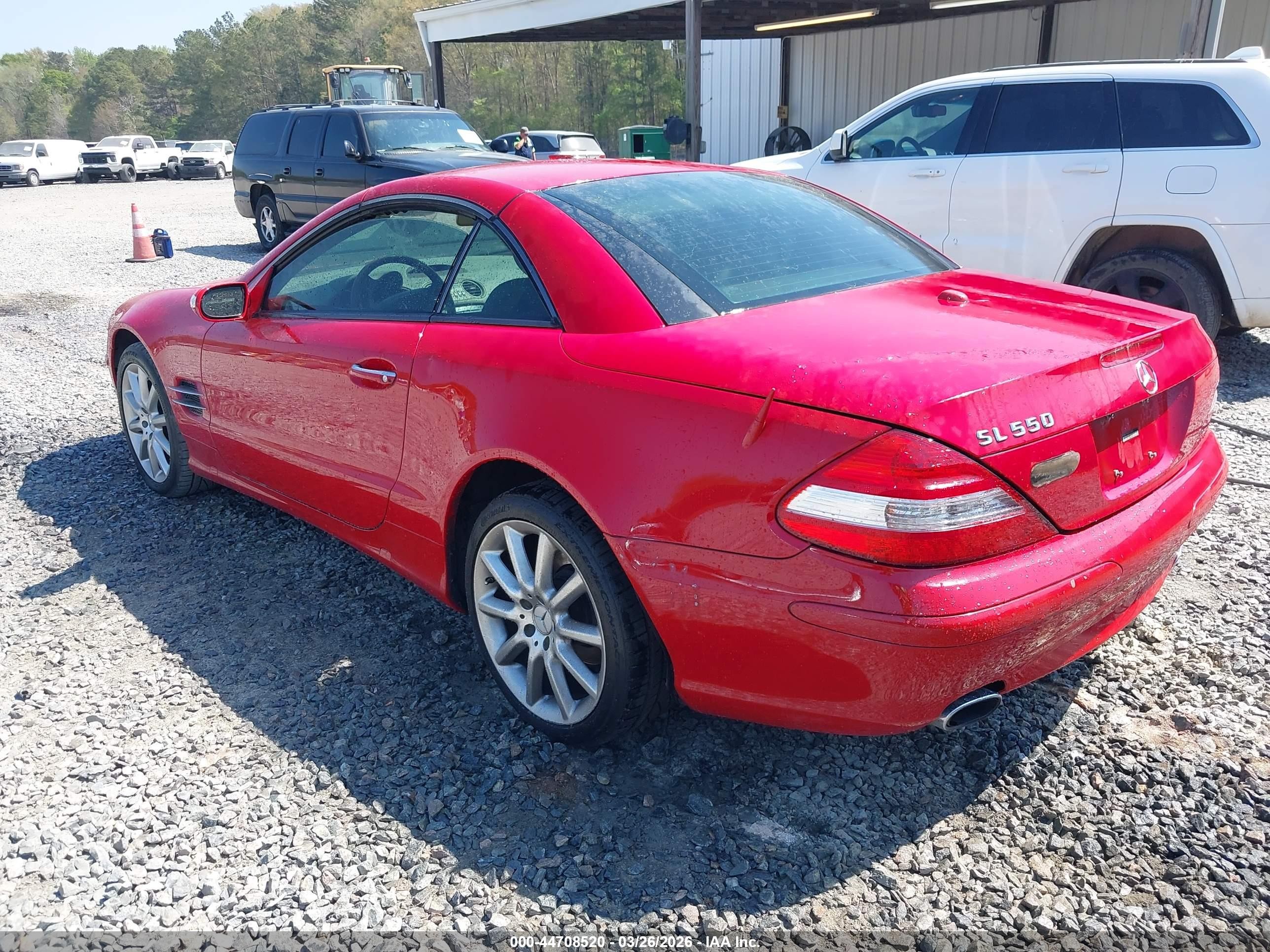 2007 Mercedes-benz Sl 550   Красный vin: WDBSK71F47F124390