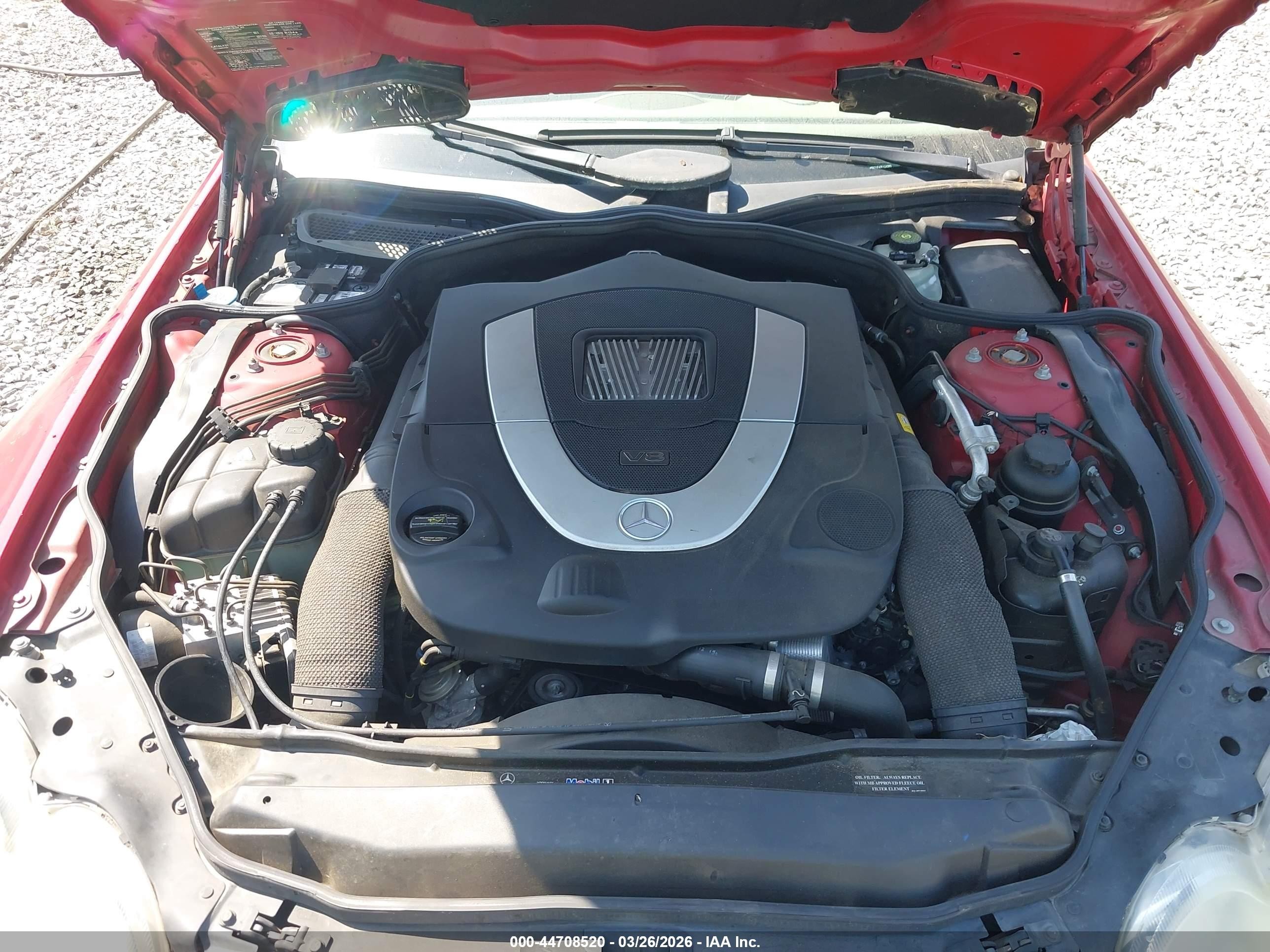 2007 Mercedes-benz Sl 550   Красный vin: WDBSK71F47F124390