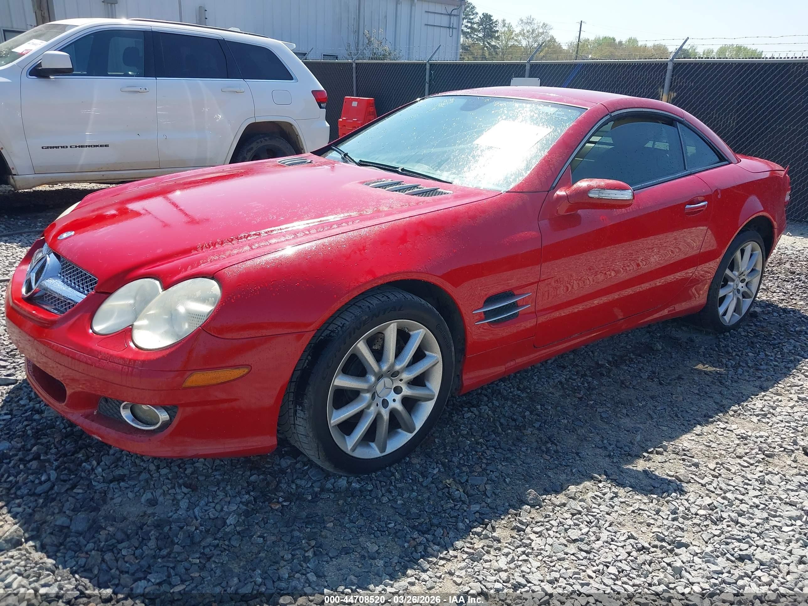 2007 Mercedes-benz Sl 550   Красный vin: WDBSK71F47F124390