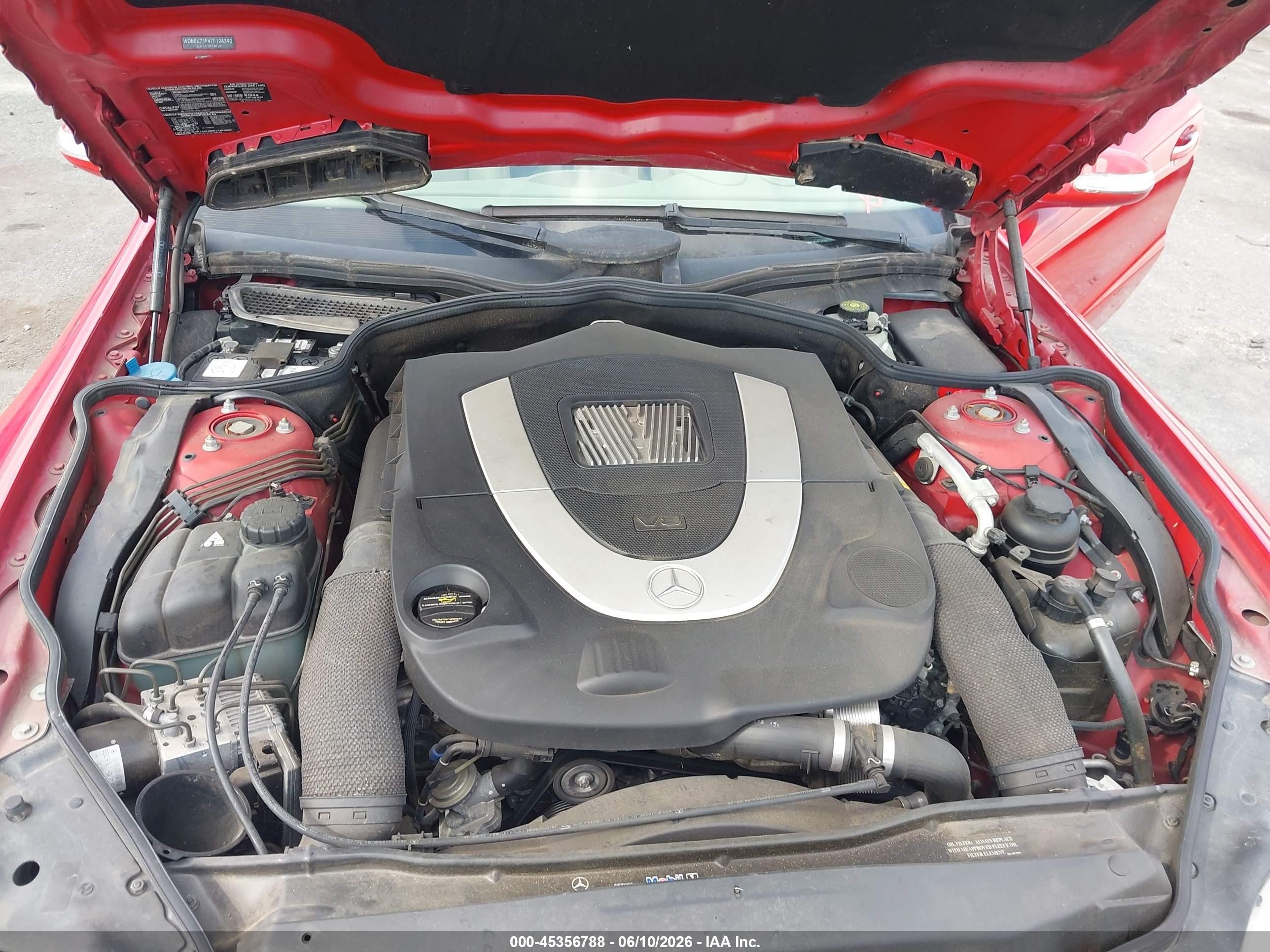 2007 Mercedes-benz Sl 550   Red vin: WDBSK71F47F124390