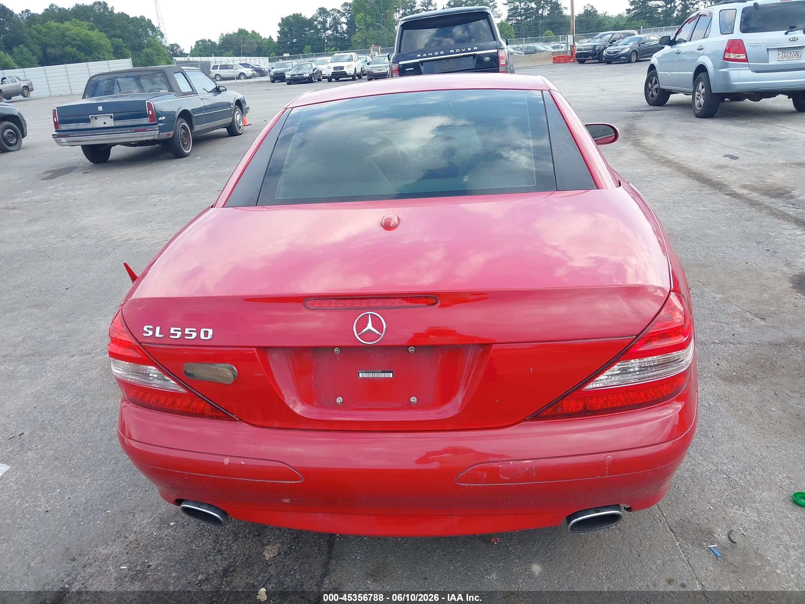 2007 Mercedes-benz Sl 550   Red vin: WDBSK71F47F124390