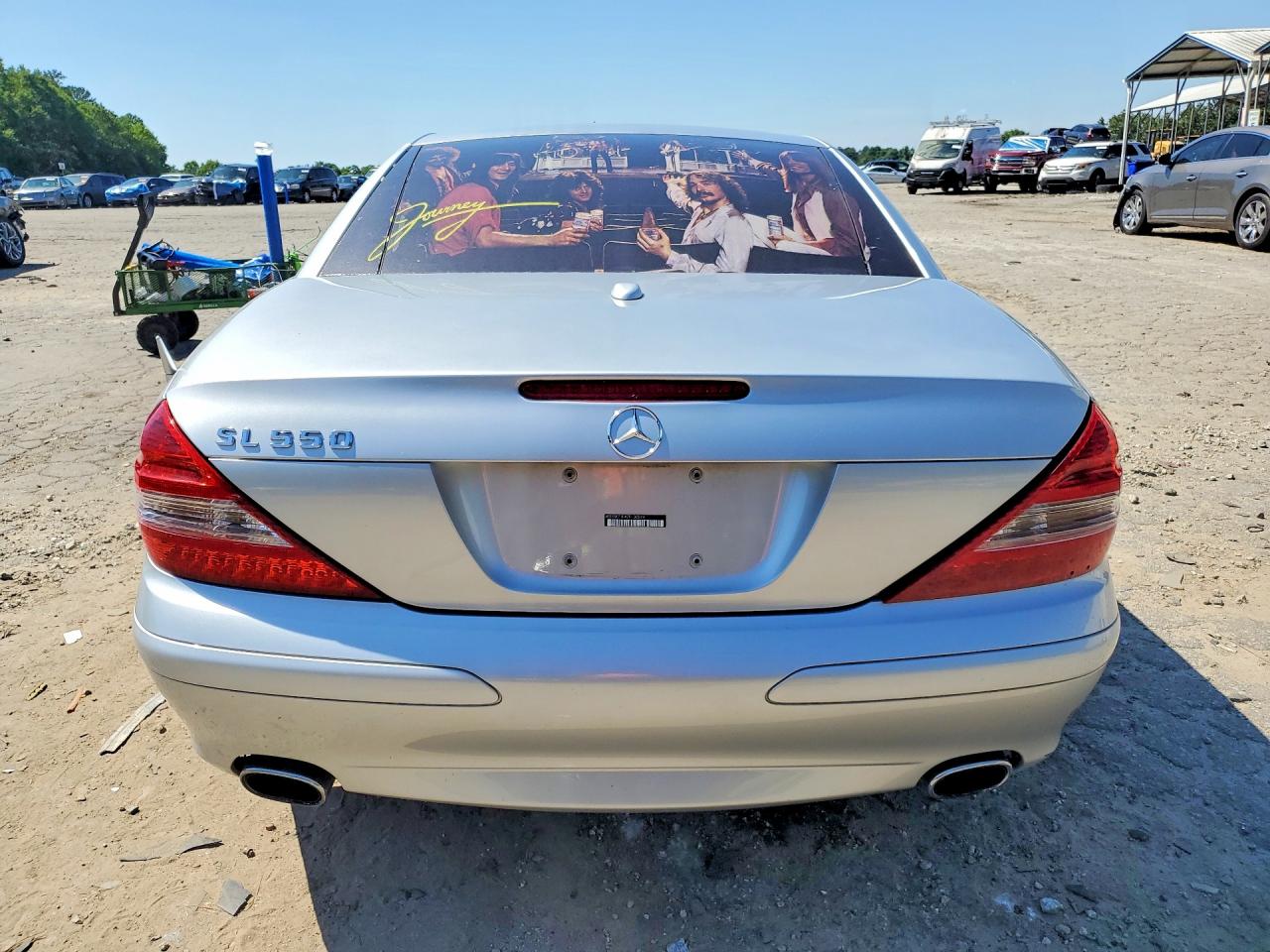 2007 Mercedes-benz Sl 550 Silver vin: WDBSK71F47F130514