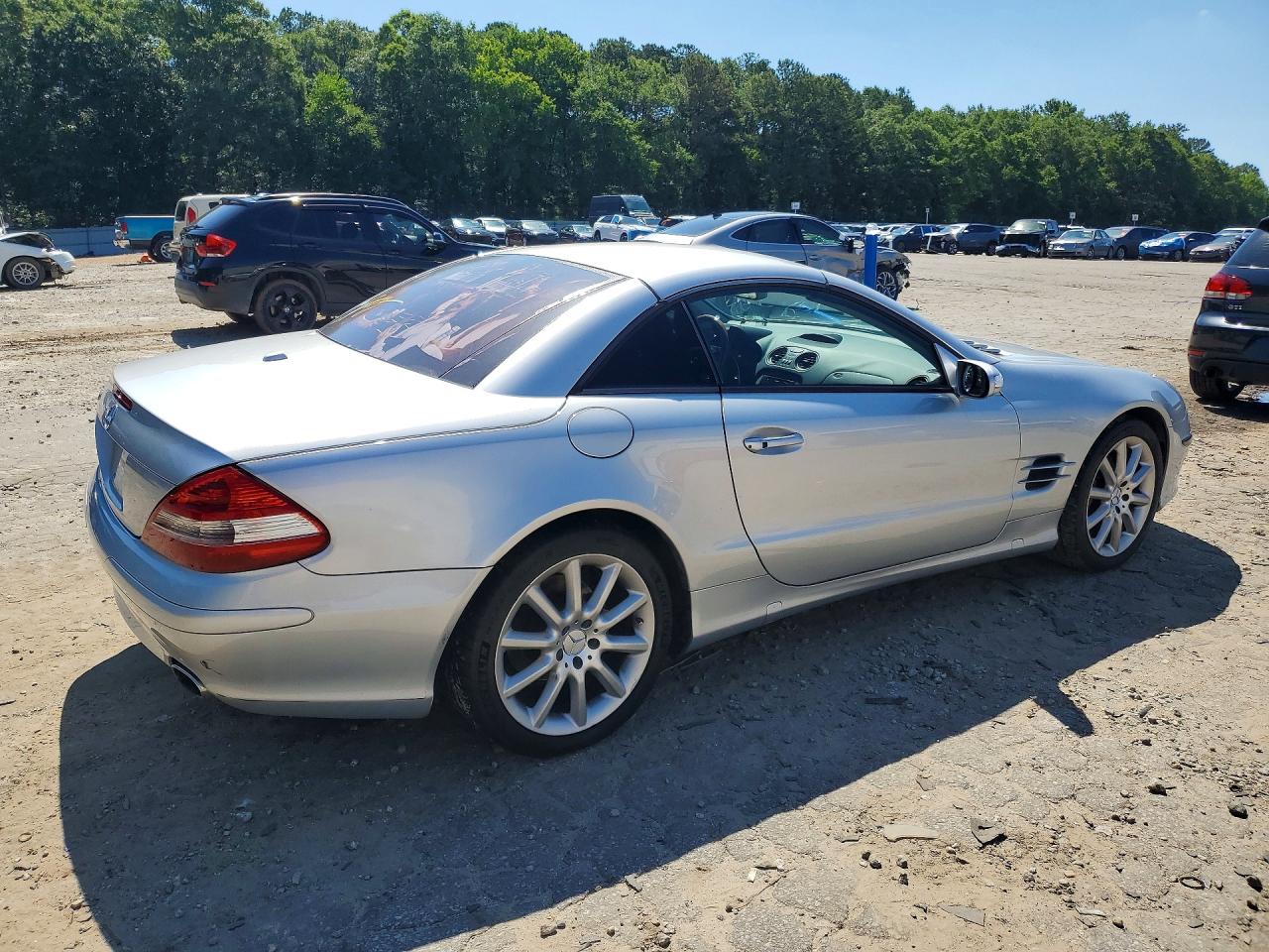 2007 Mercedes-benz Sl 550 Silver vin: WDBSK71F47F130514