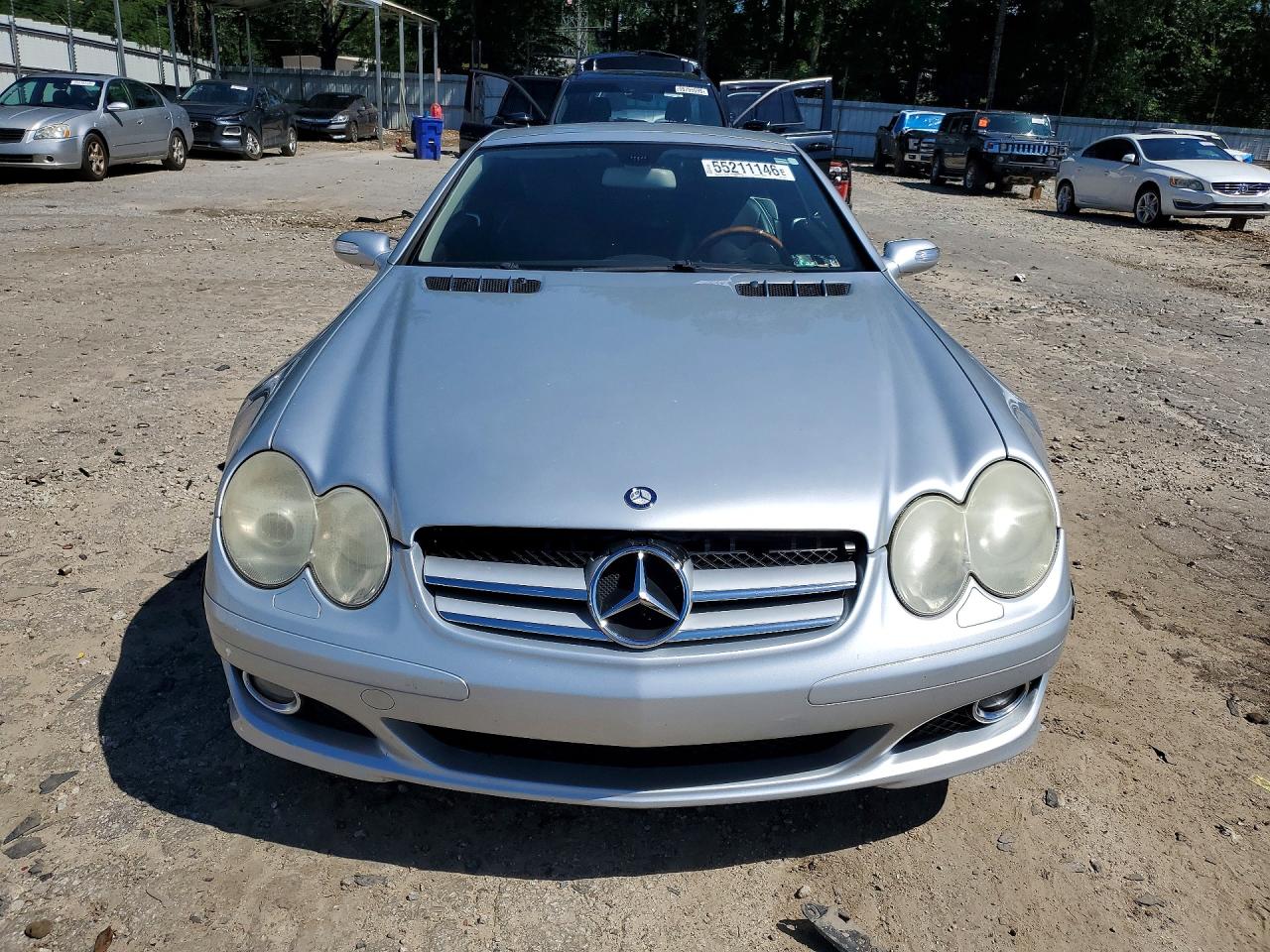 2007 Mercedes-benz Sl 550 Silver vin: WDBSK71F47F130514