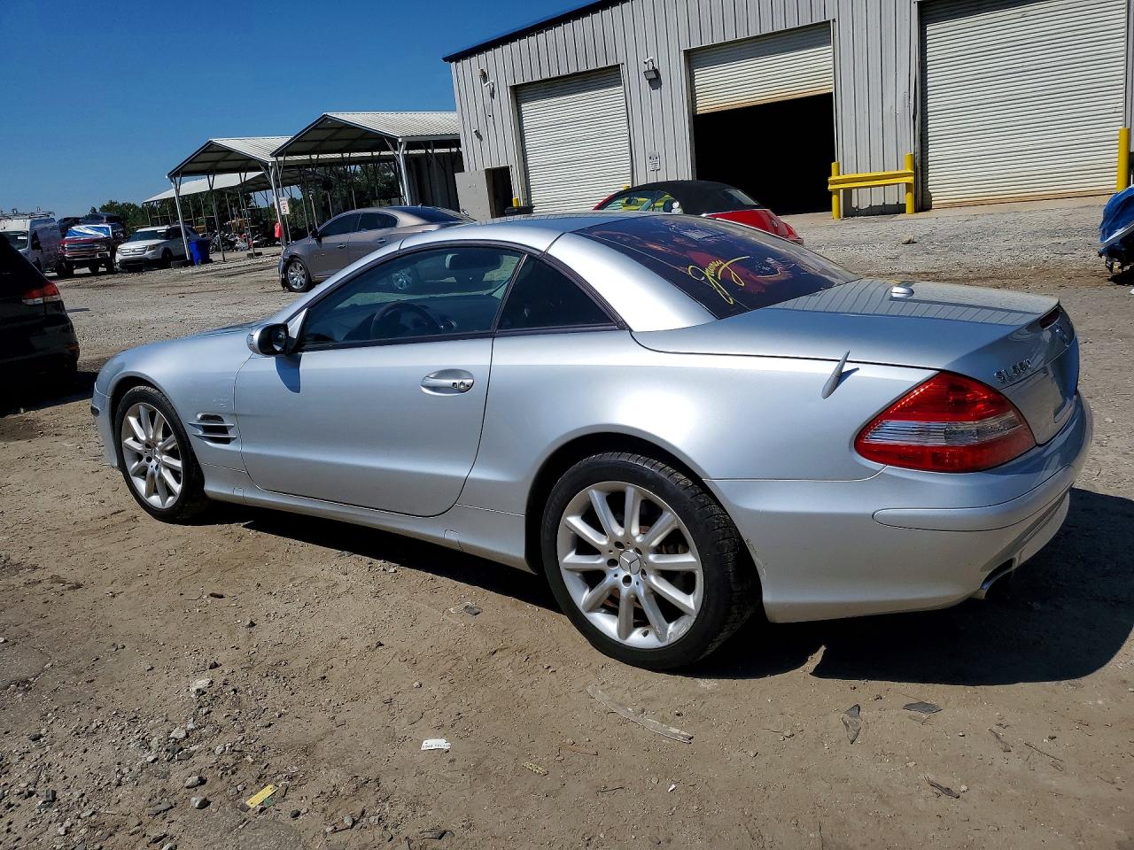 2007 Mercedes-benz Sl 550 Silver vin: WDBSK71F47F130514