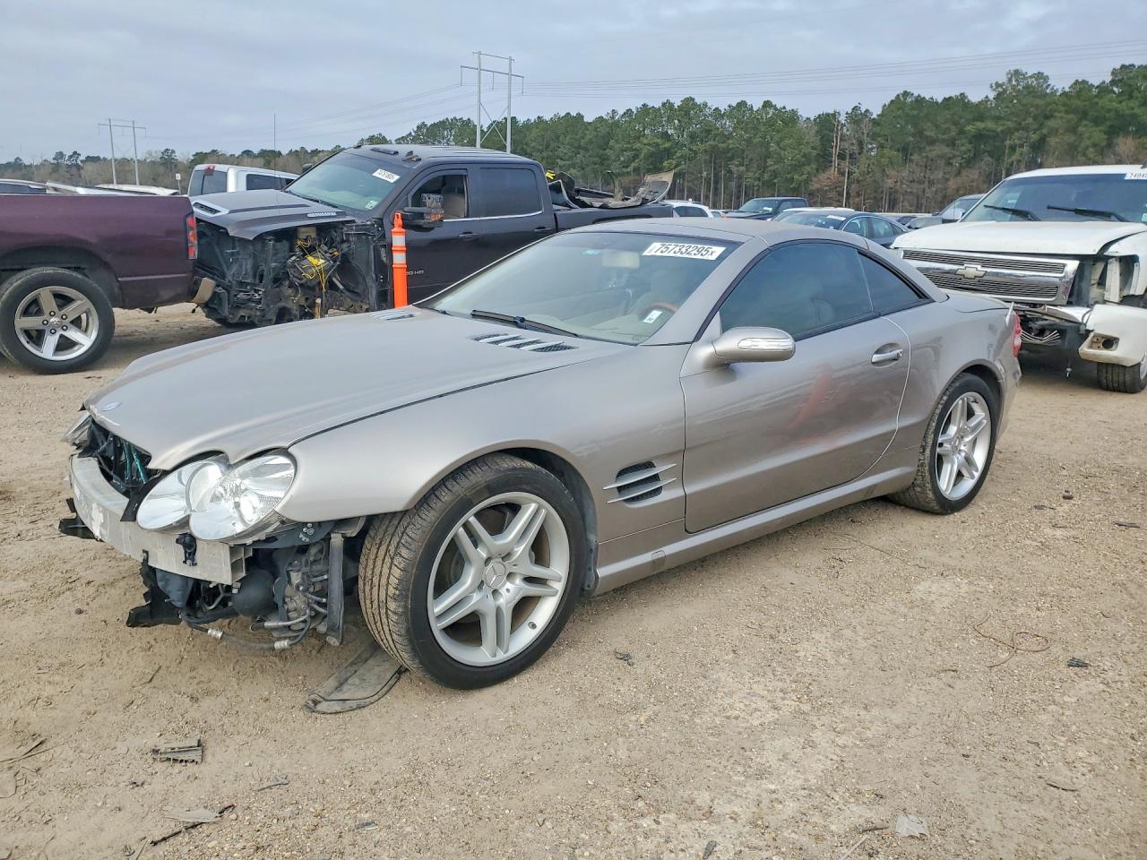 2007 Mercedes-benz Sl 550 Tan vin: WDBSK71F47F132540