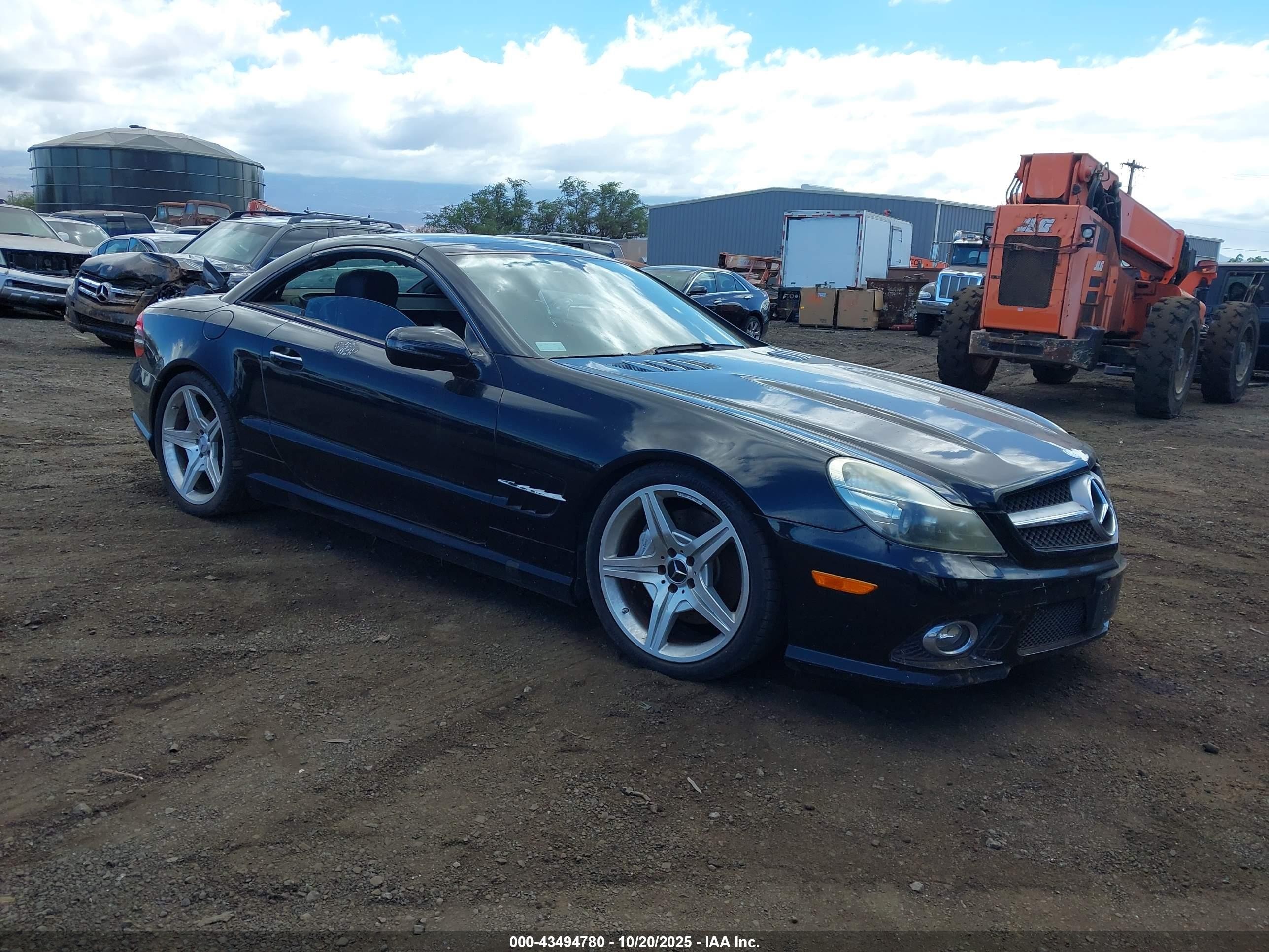 2009 Mercedes-benz Sl 550   Black vin: WDBSK71F49F152354