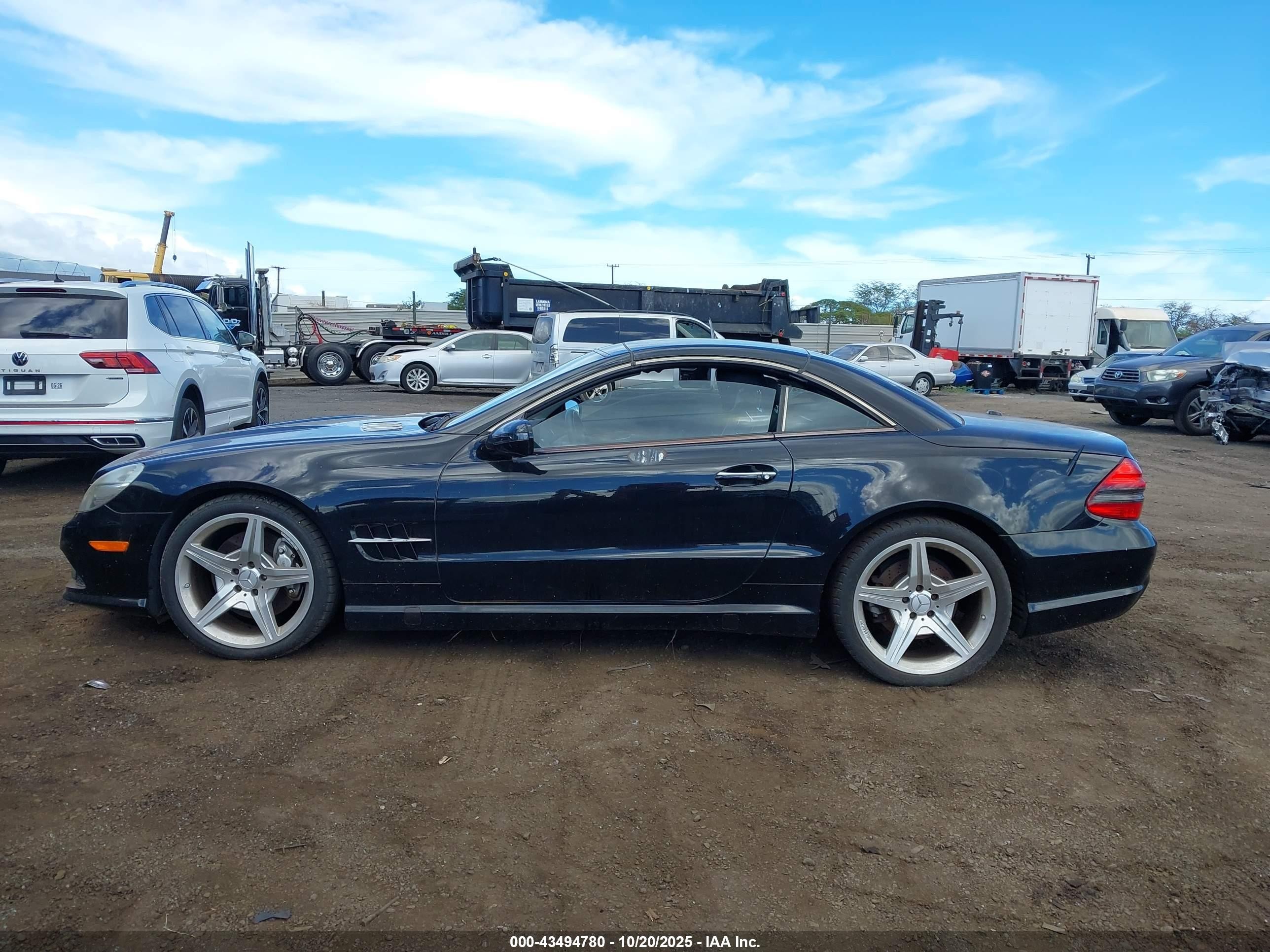2009 Mercedes-benz Sl 550   Black vin: WDBSK71F49F152354