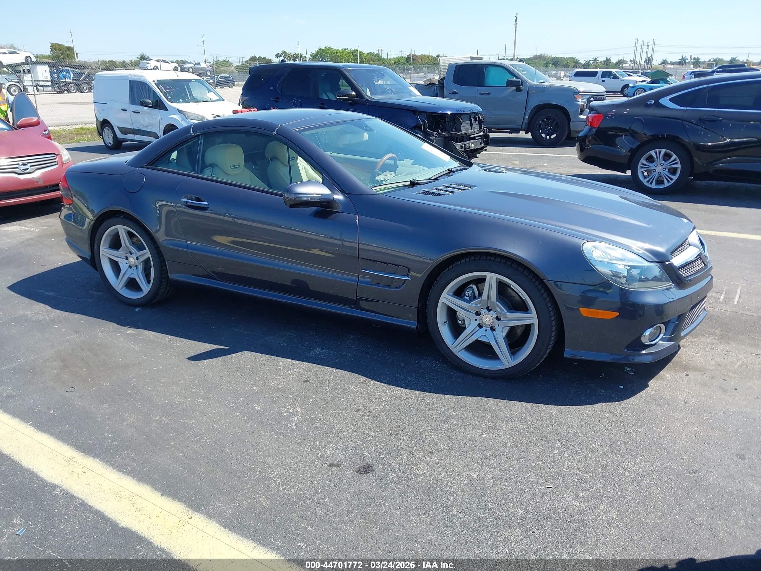2009 Mercedes-benz Sl 550   Серый vin: WDBSK71F49F155044