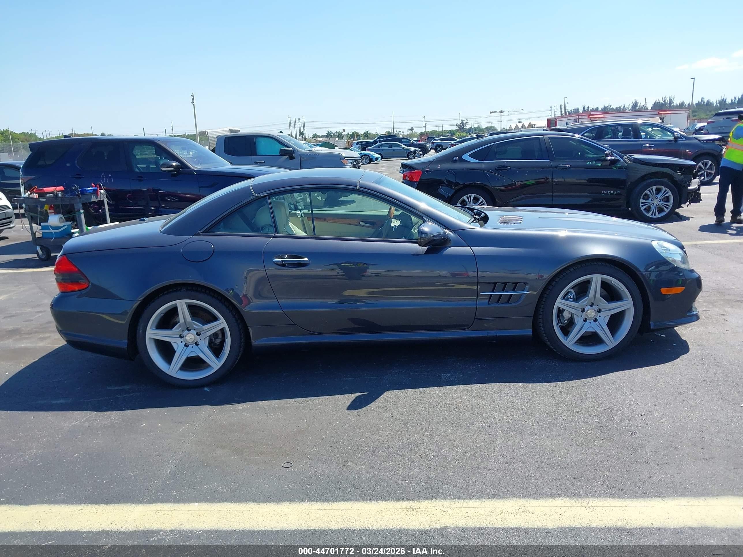 2009 Mercedes-benz Sl 550   Серый vin: WDBSK71F49F155044