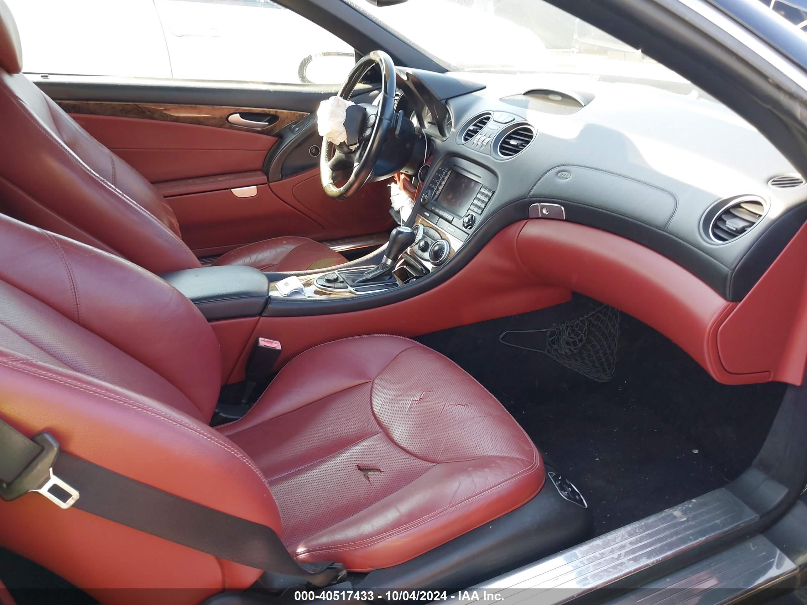 2007 Mercedes-benz Sl 550   Black vin: WDBSK71F57F122602