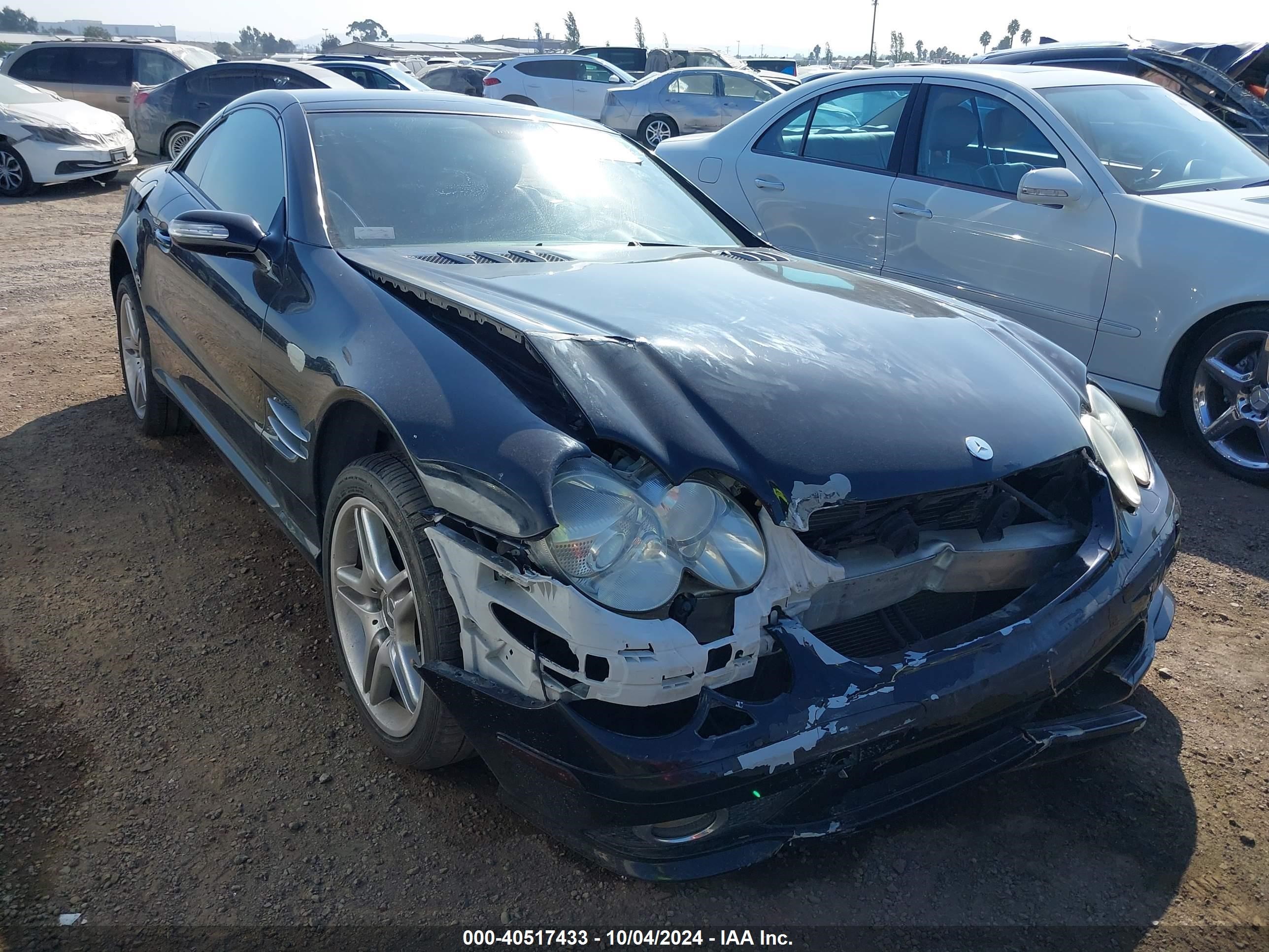 2007 Mercedes-benz Sl 550   Black vin: WDBSK71F57F122602