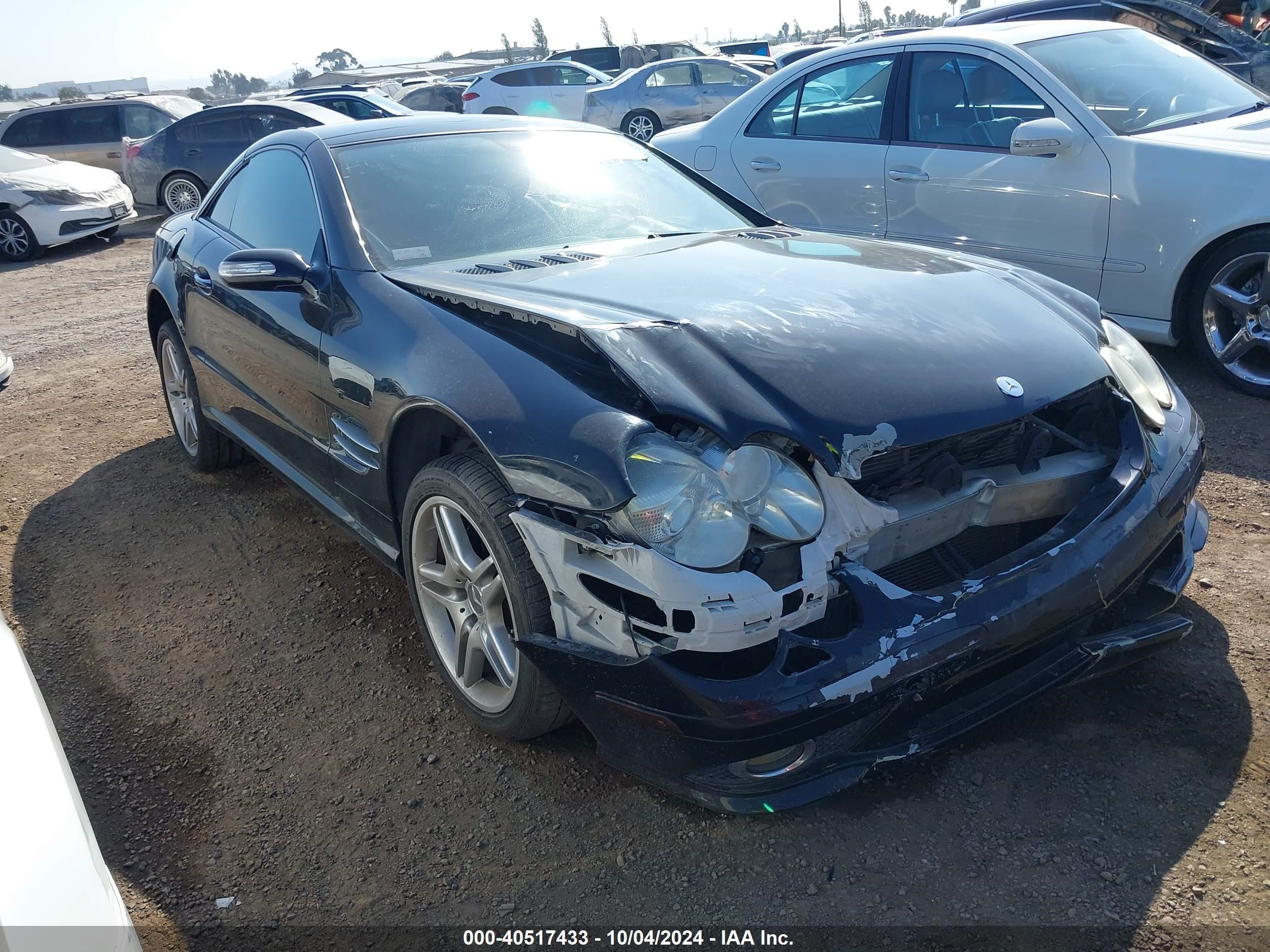 2007 Mercedes-benz Sl 550   Black vin: WDBSK71F57F122602