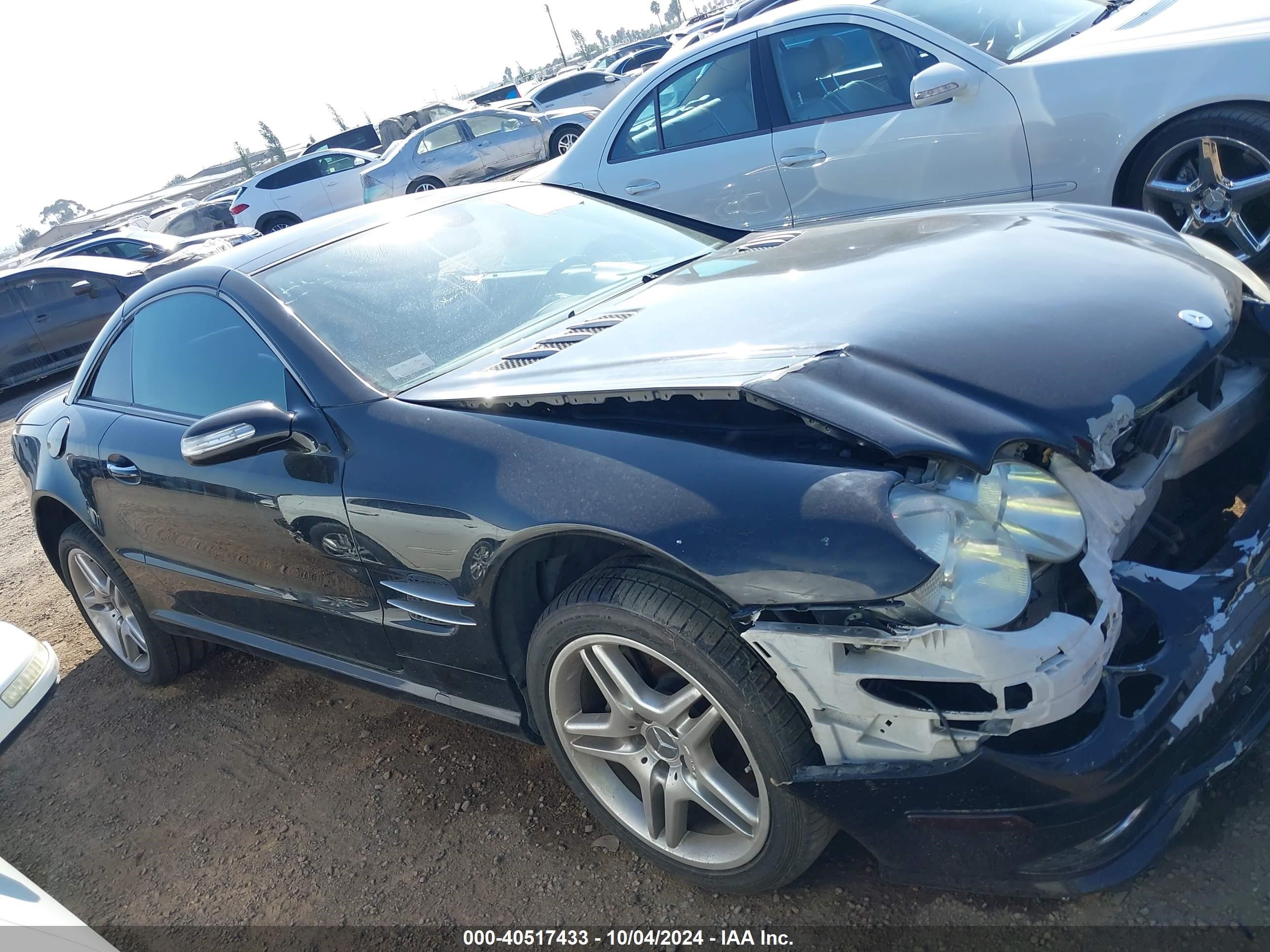 2007 Mercedes-benz Sl 550   Black vin: WDBSK71F57F122602