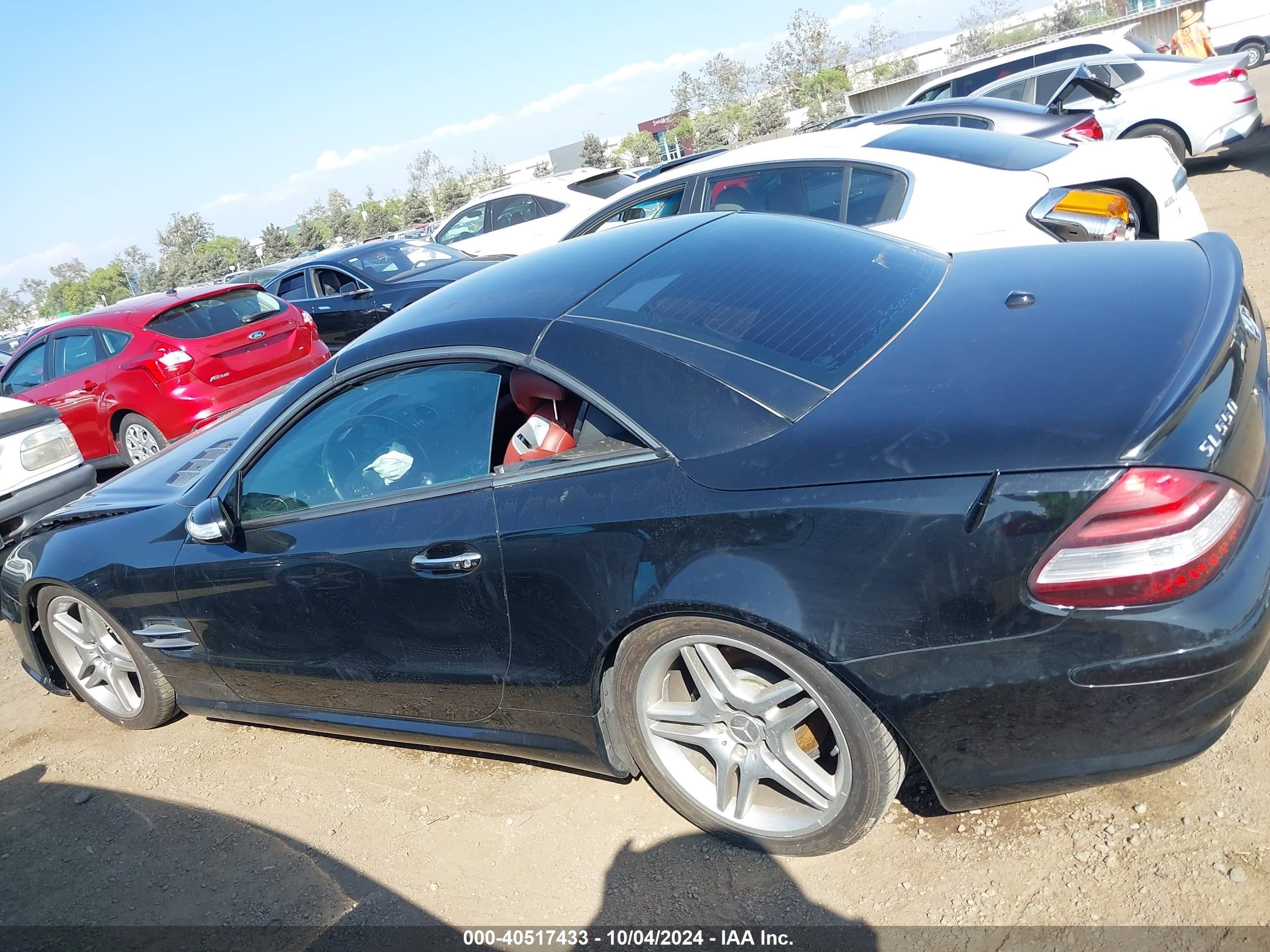 2007 Mercedes-benz Sl 550   Black vin: WDBSK71F57F122602