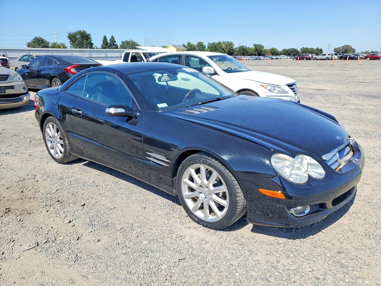 2007 Mercedes-benz Sl 550 Black vin: WDBSK71F57F124172
