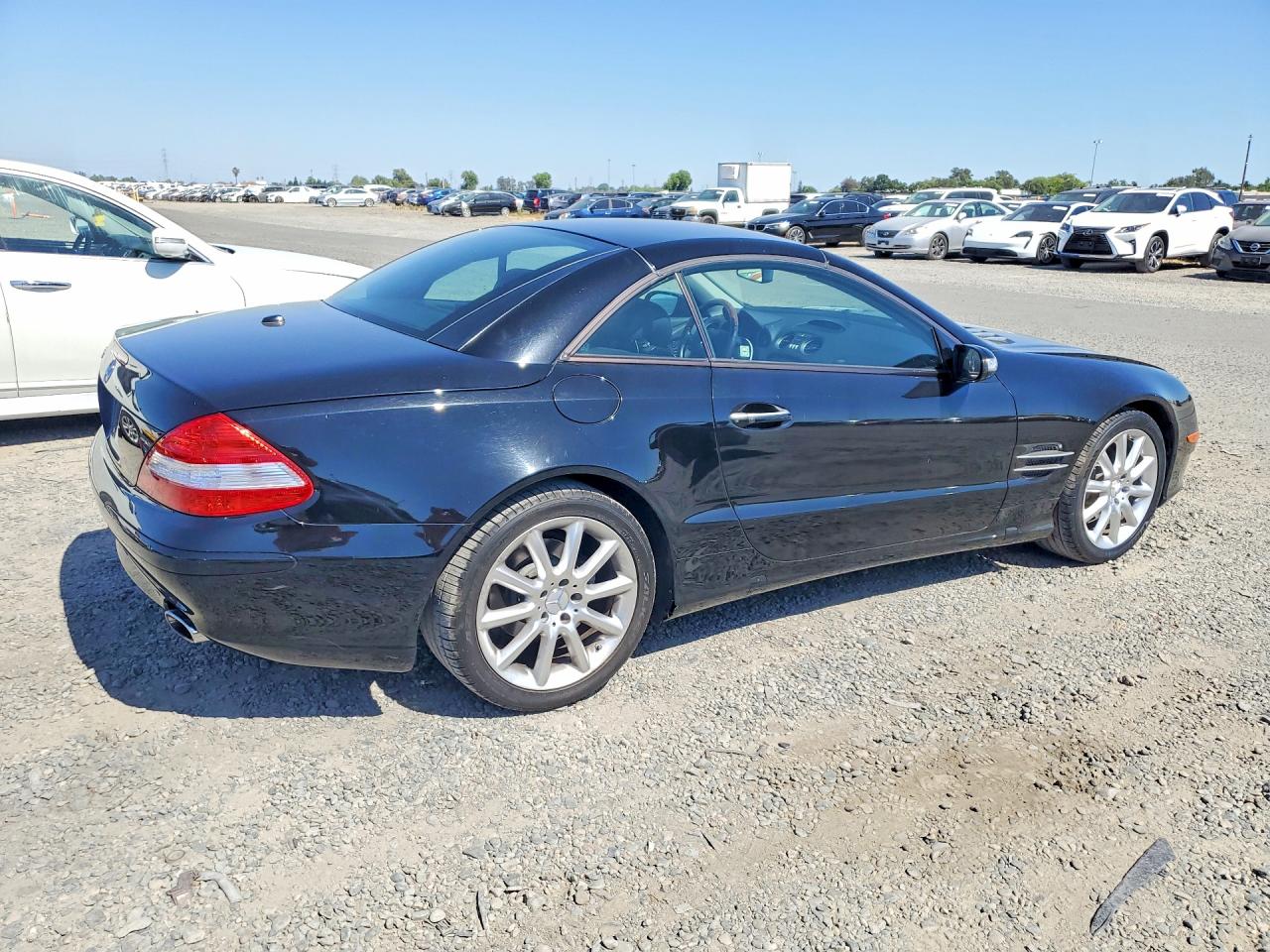 2007 Mercedes-benz Sl 550 Black vin: WDBSK71F57F124172